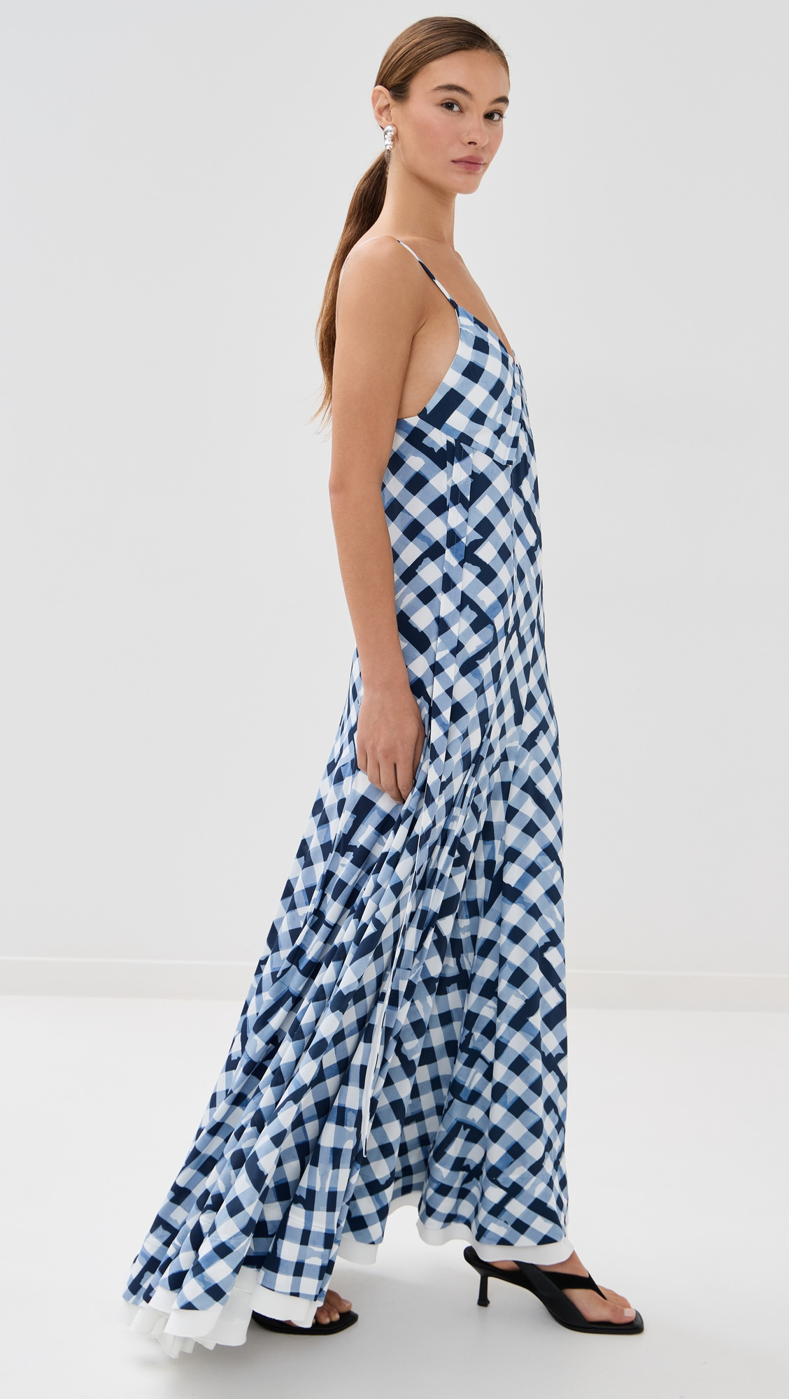 June Dress In Printed Crepe De Chine - 3
