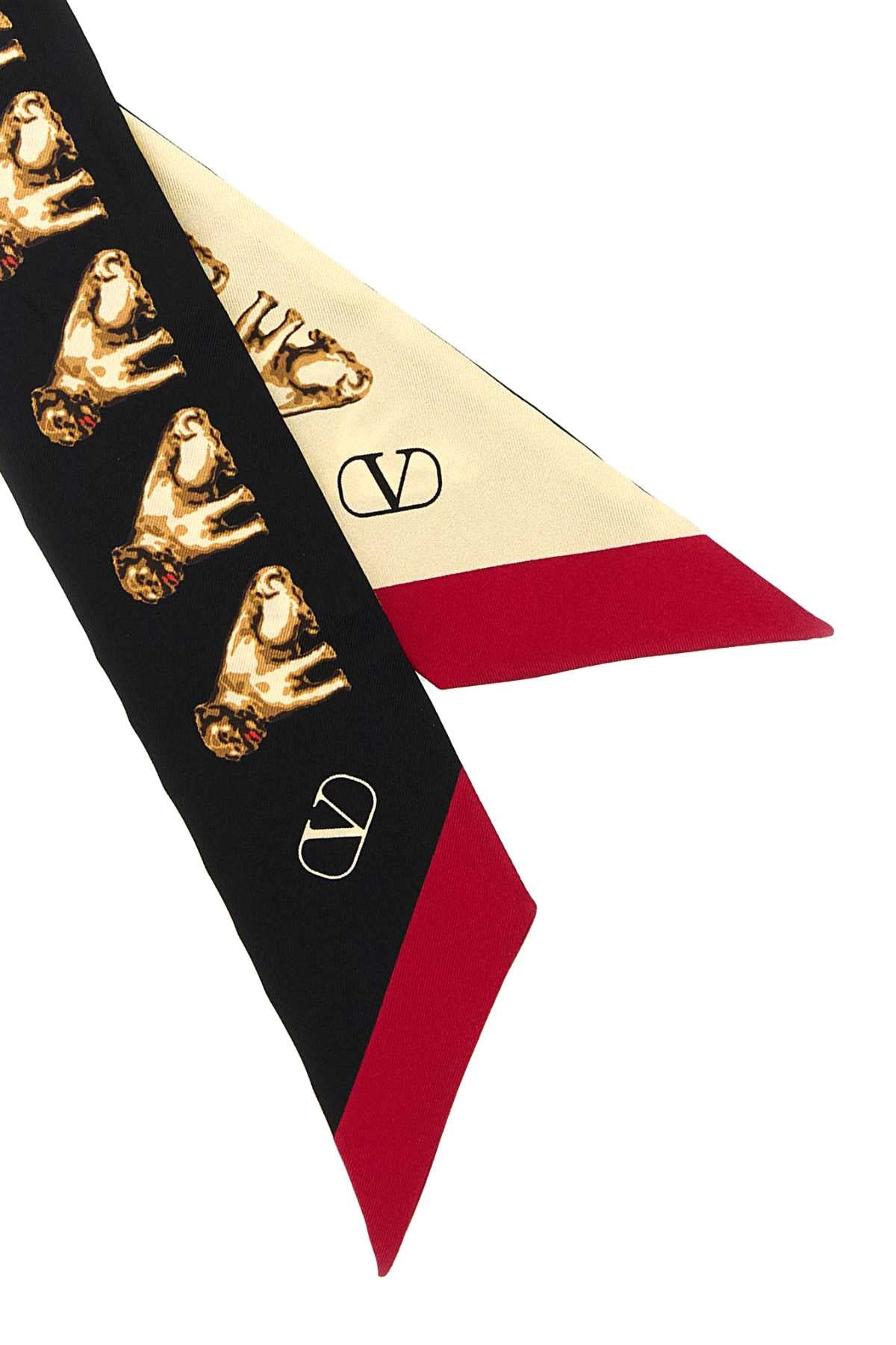 Valentino Garavani Women Printed Silk Petit Charles Foulard - 2