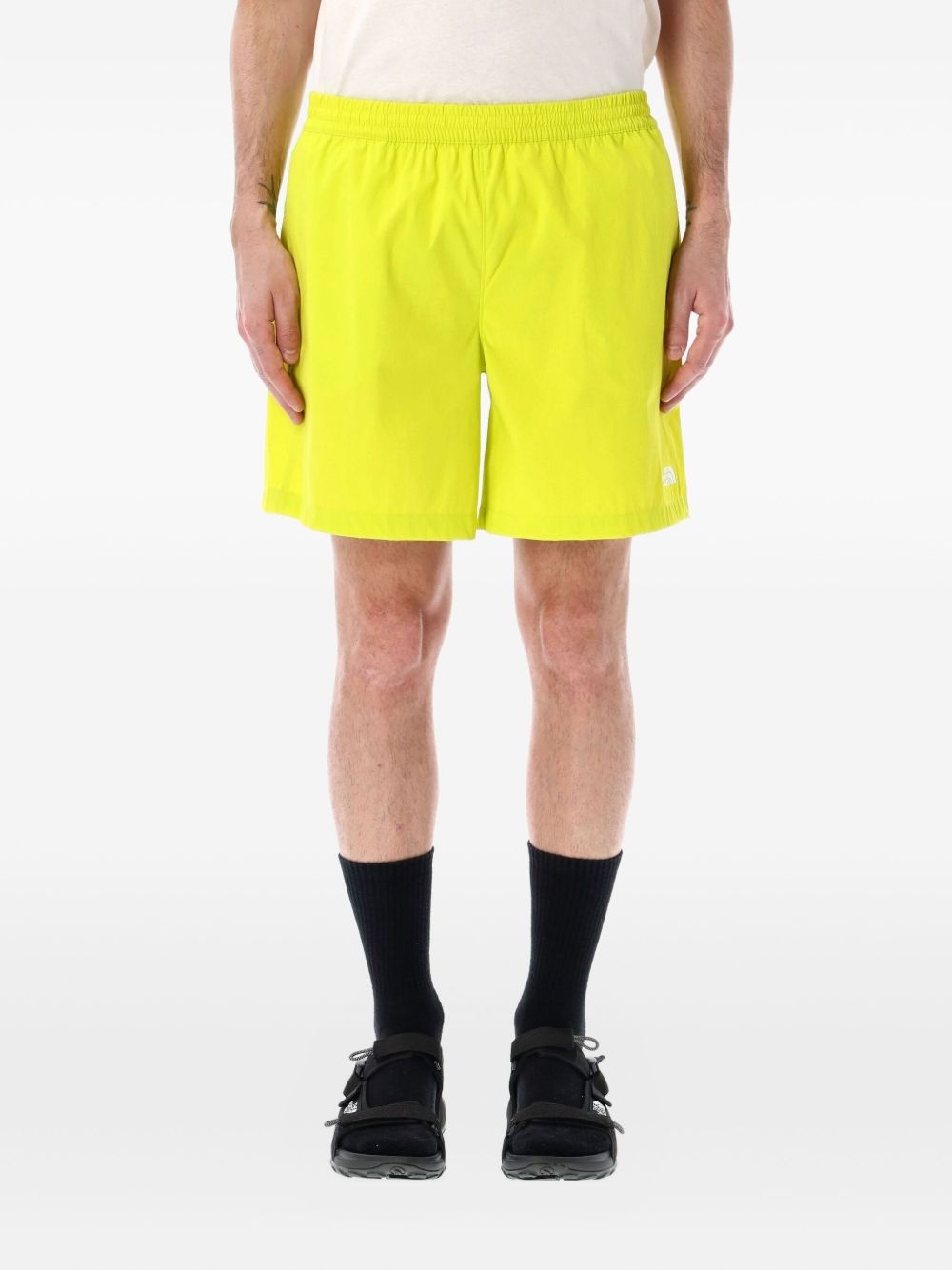 embroidered-logo shorts - 1