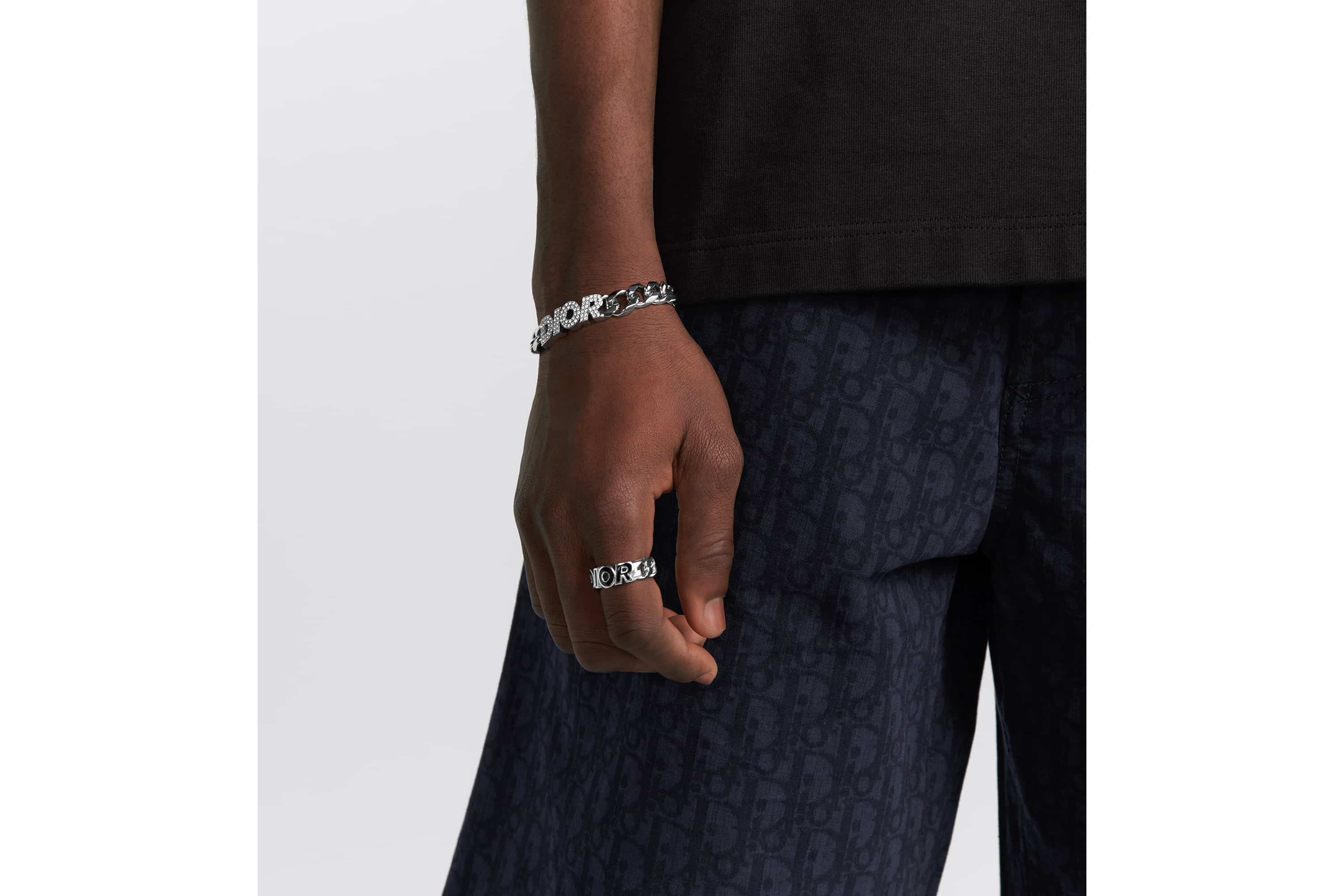 Dior Italic Chain Link Ring - 2