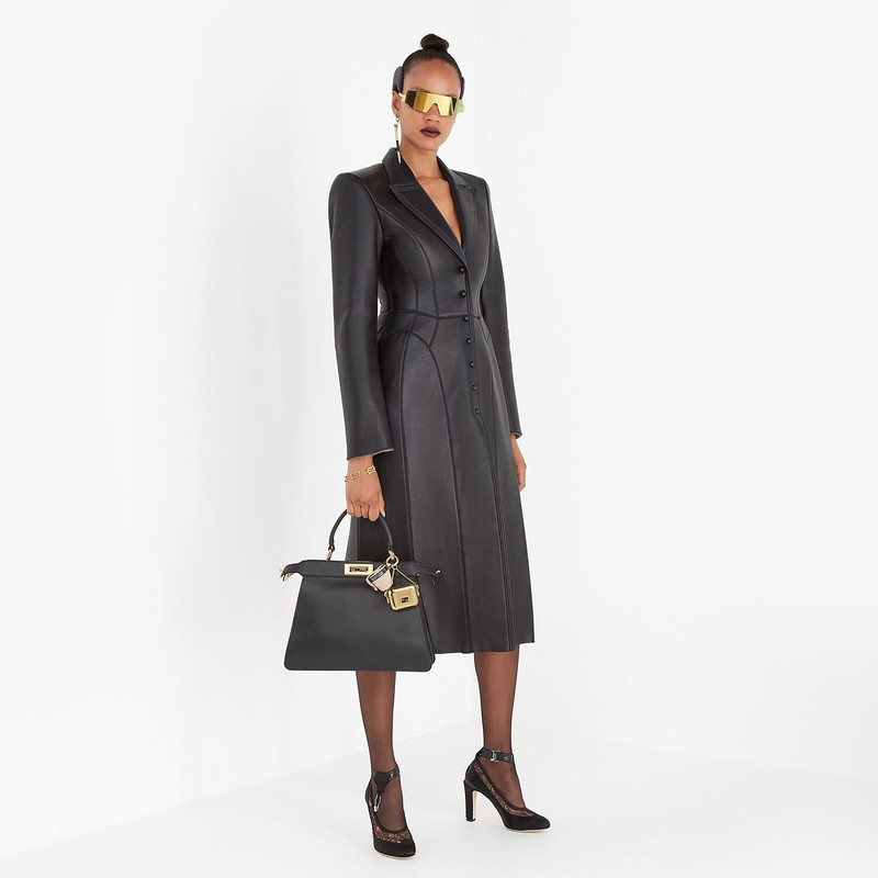 Black leather coat 4