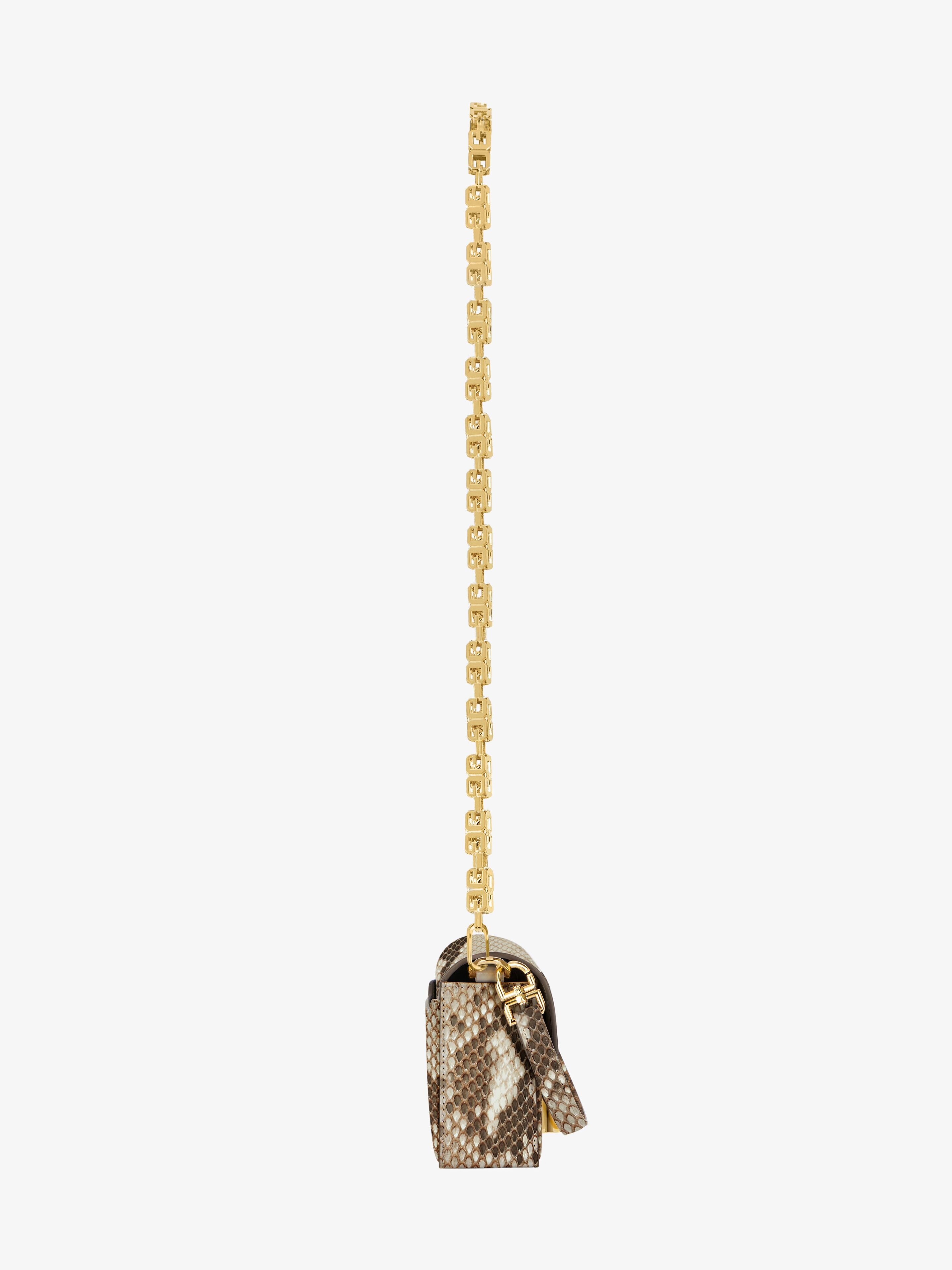 SMALL 4G BAG IN PYTHON WITH CHAIN - 4