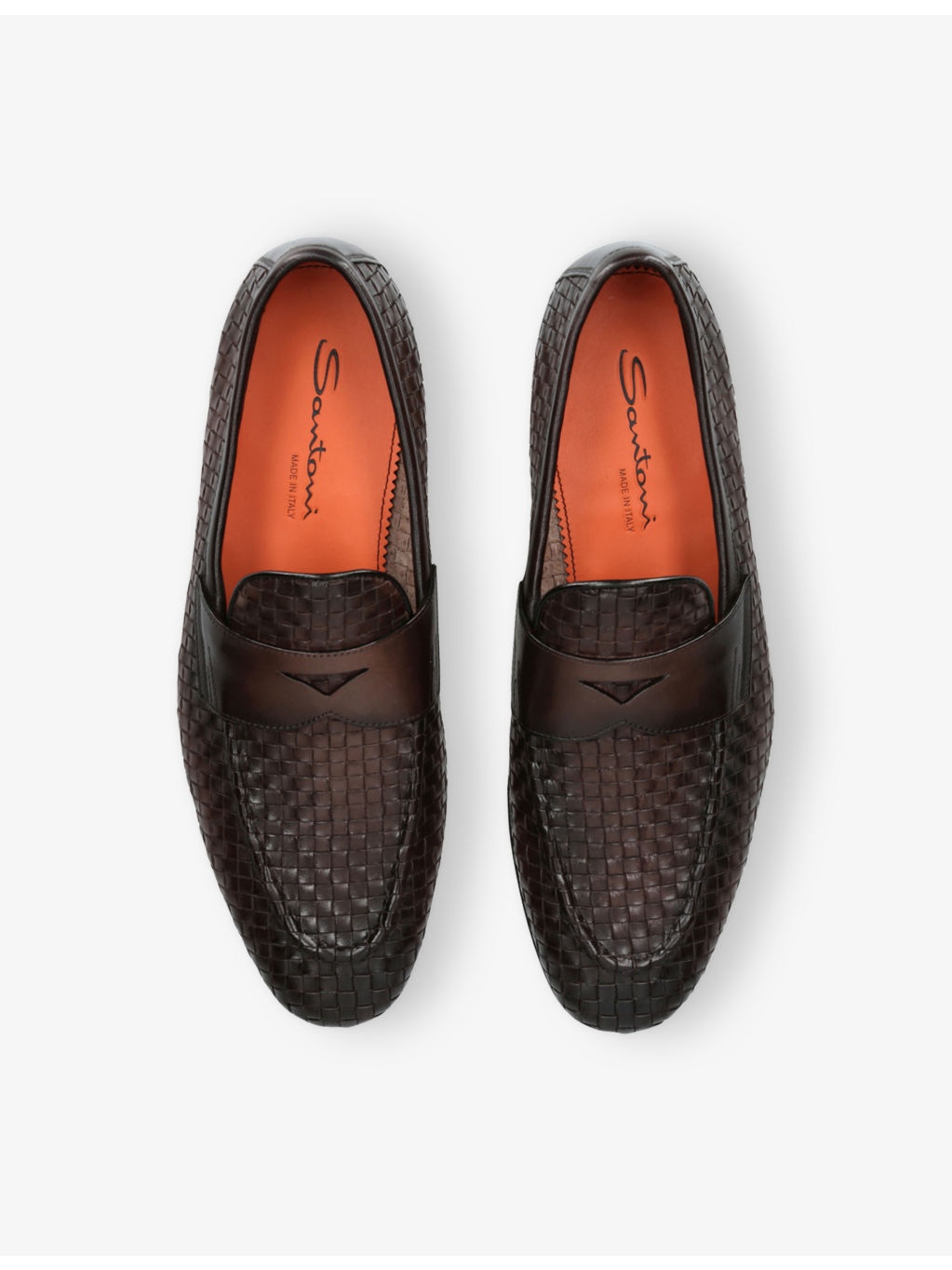 Carlos Weave Leather Penny Loafers - 2