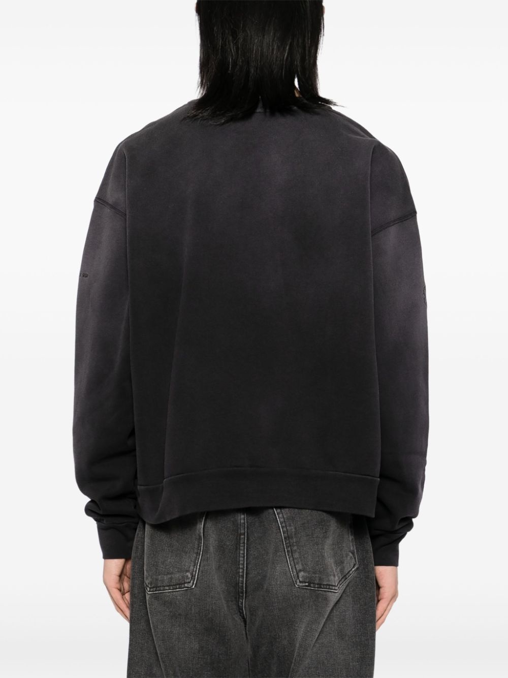 garment dyed crew neck sweatshirt - 4