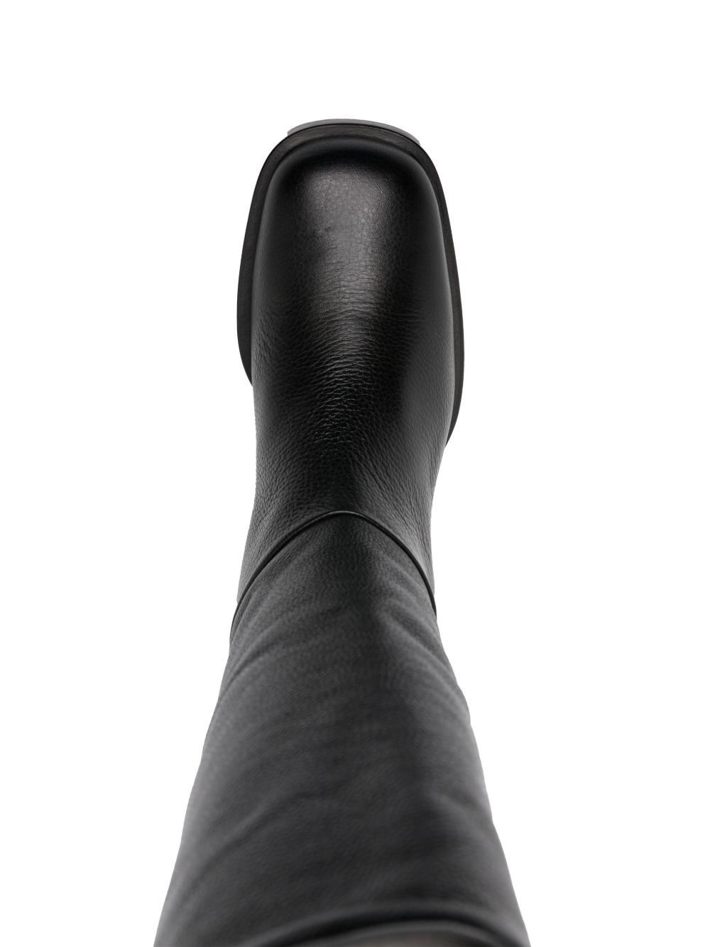 smooth-grain leather boots - 4