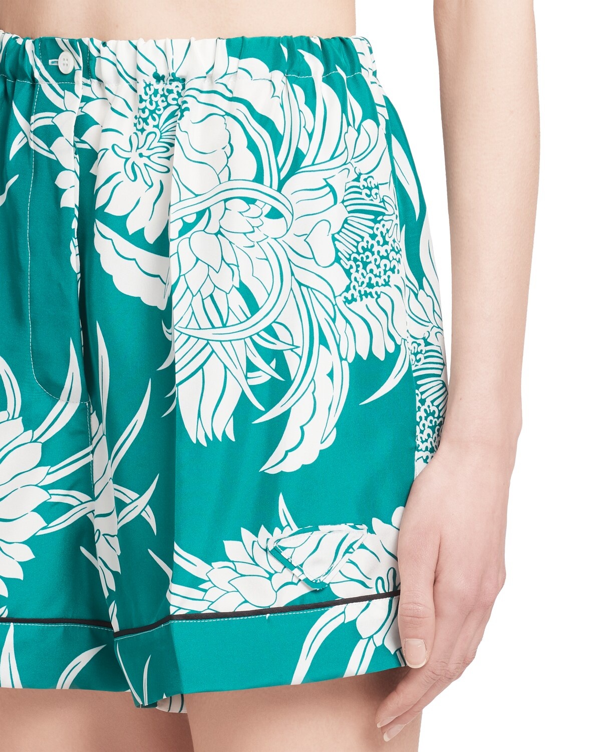 Printed silk shorts - 5