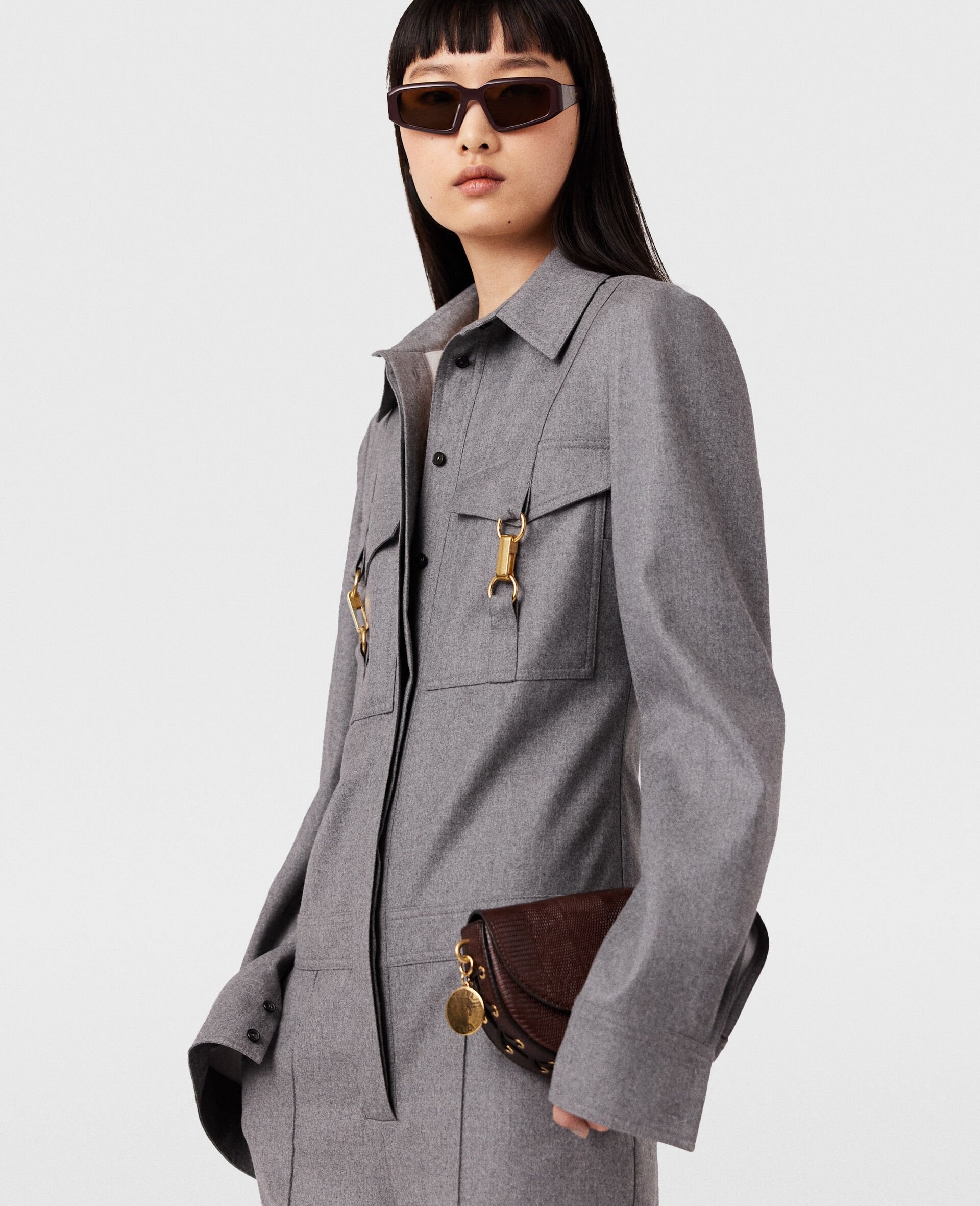 Clasp-Embellished Wool Jumpsuit - 5