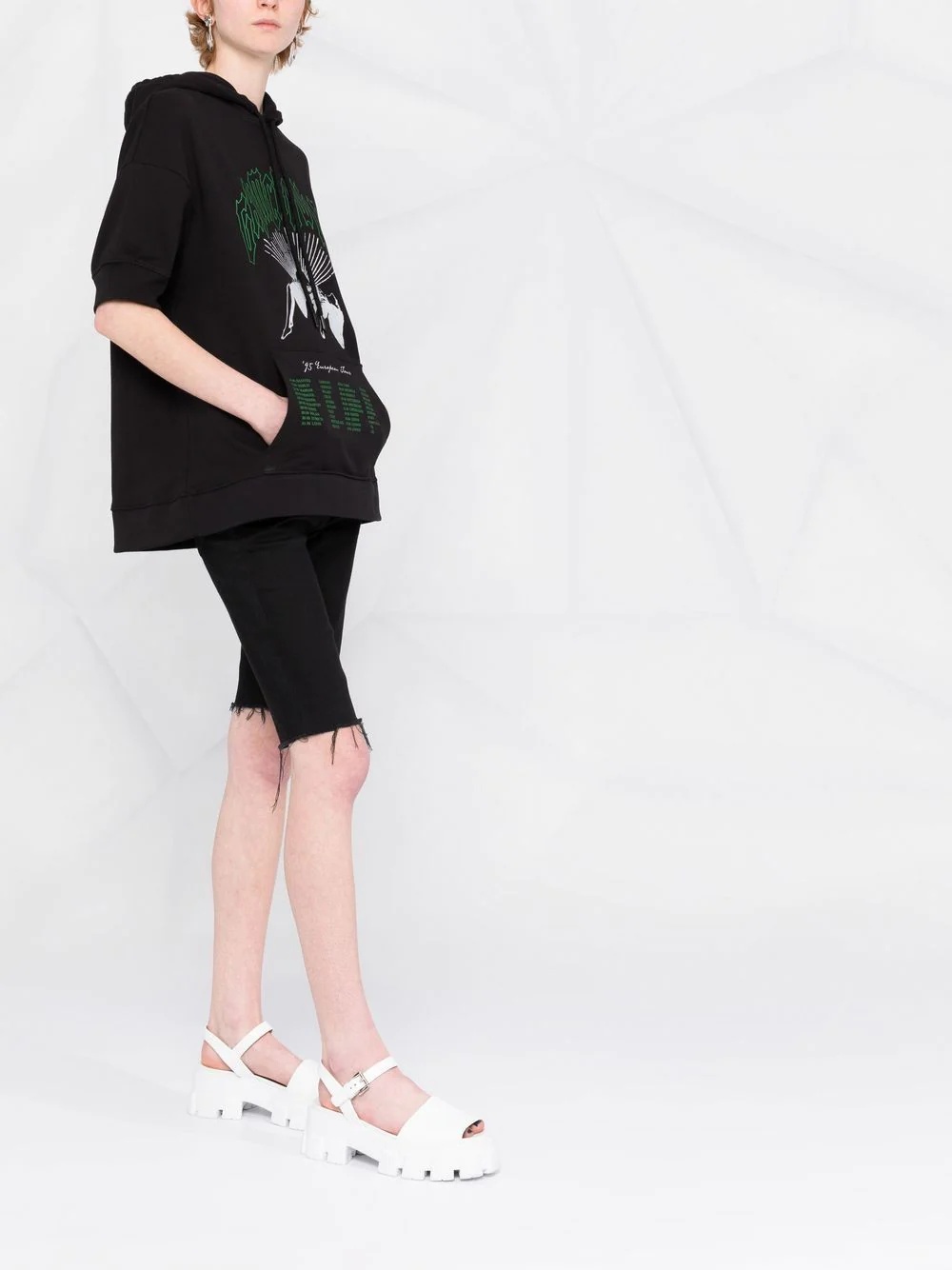 Grimrawler-print hoodie - 4