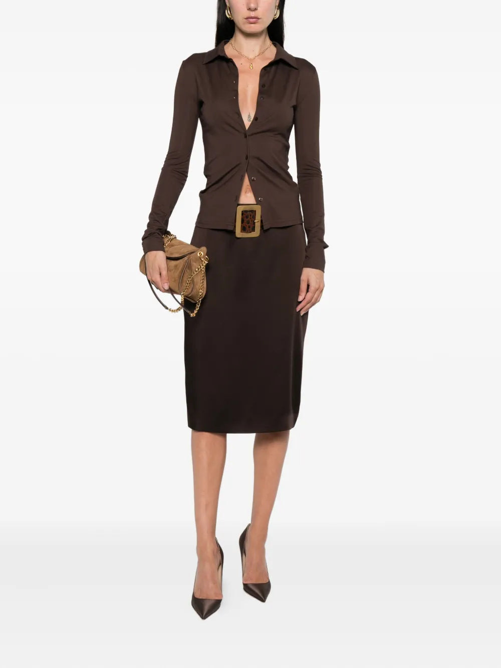 Tom Ford Women Silk Pencil Skirt - 2
