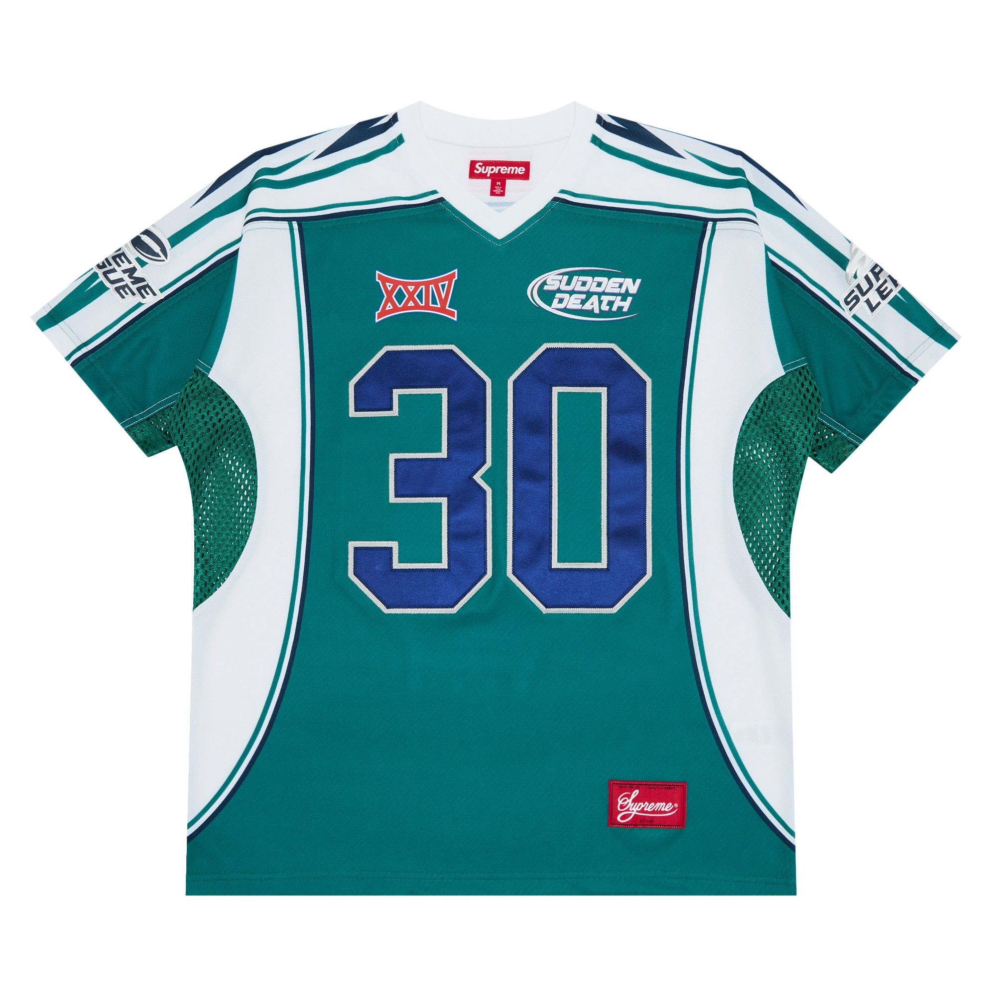 Supreme Sudden Death Football Jersey 'Teal' - 1