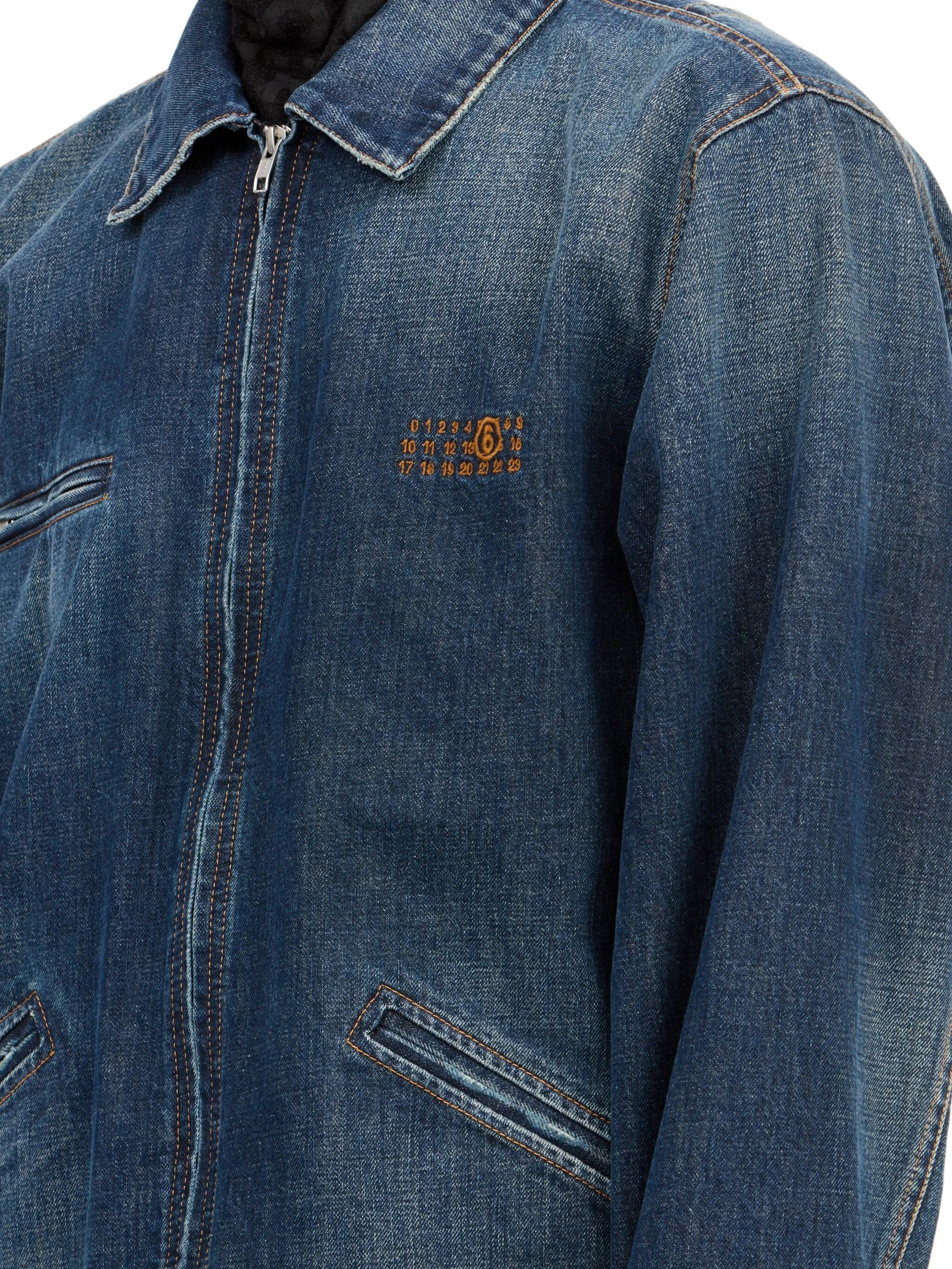 Mm6 Maison Margiela Zip-fastening Denim Jacket - 4