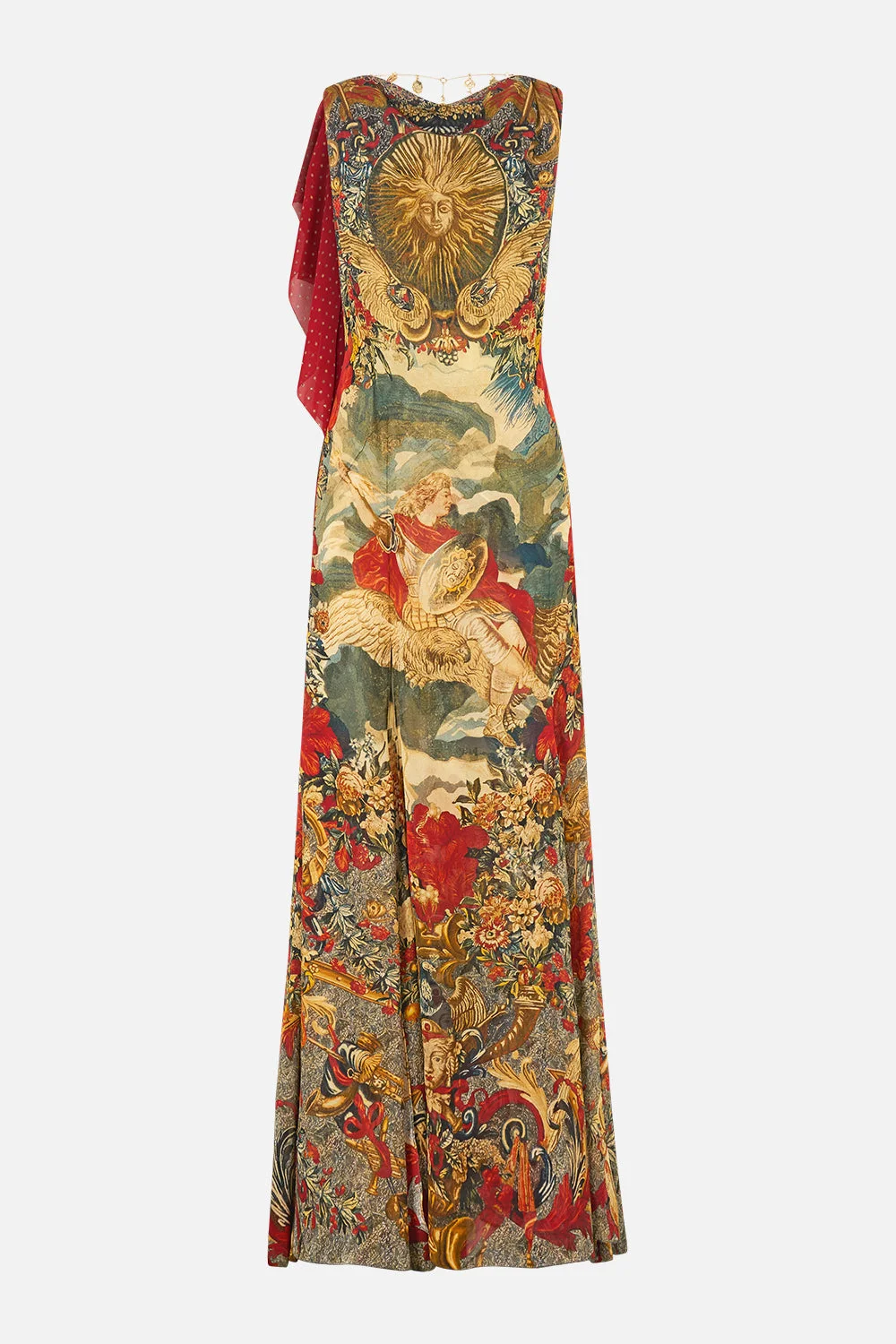 OPEN BACK GOWN WITH FRONT SPLIT MEET ME AT THE MET - 1