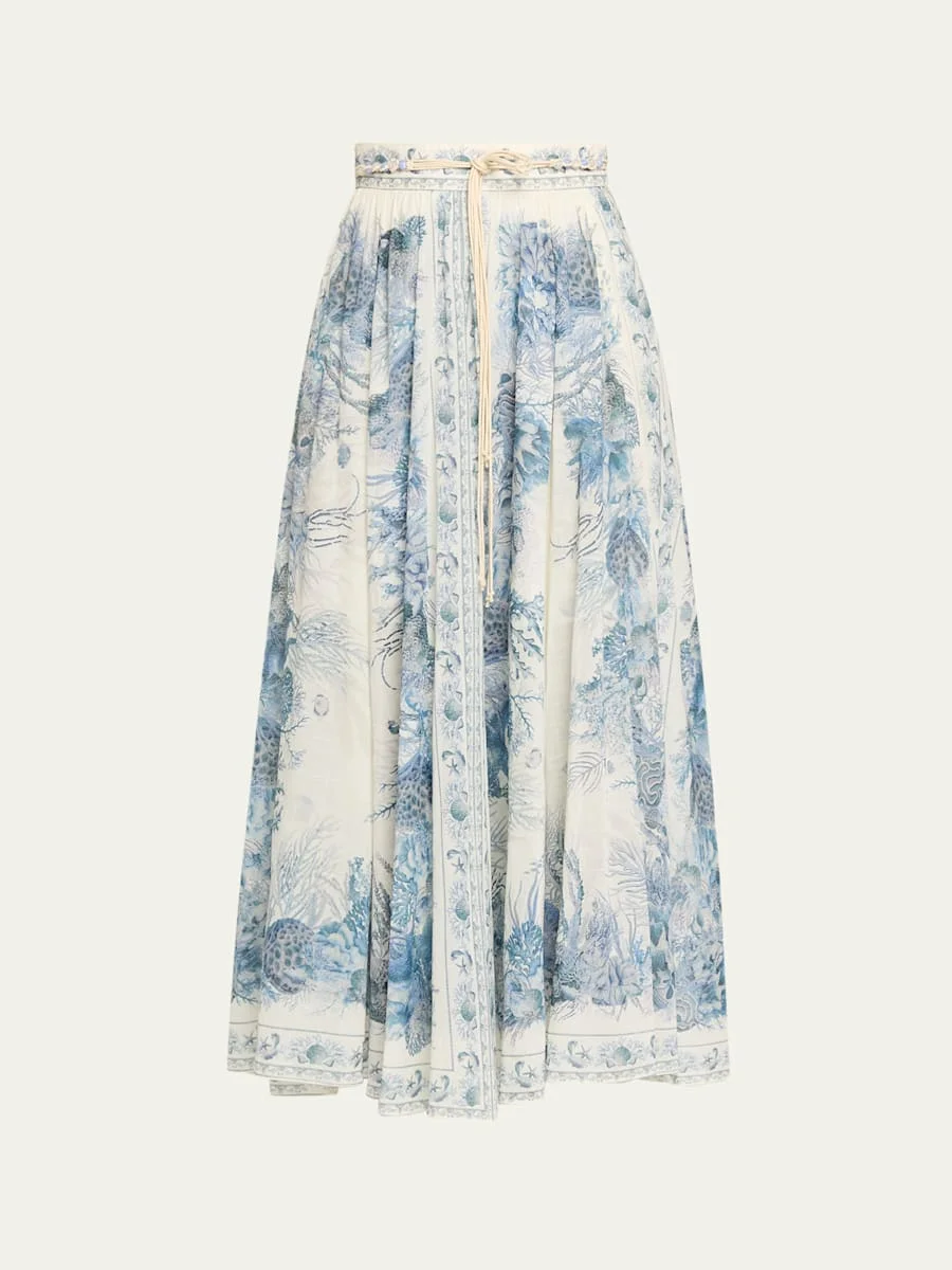 Wanderlust A-Line Maxi Skirt - 1