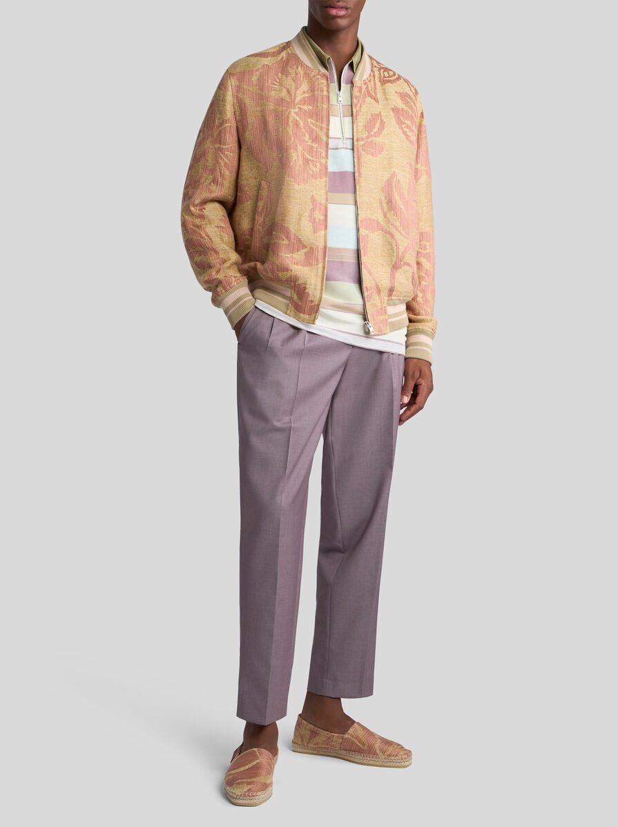 CARROT-LEG WOOL TROUSERS - 4