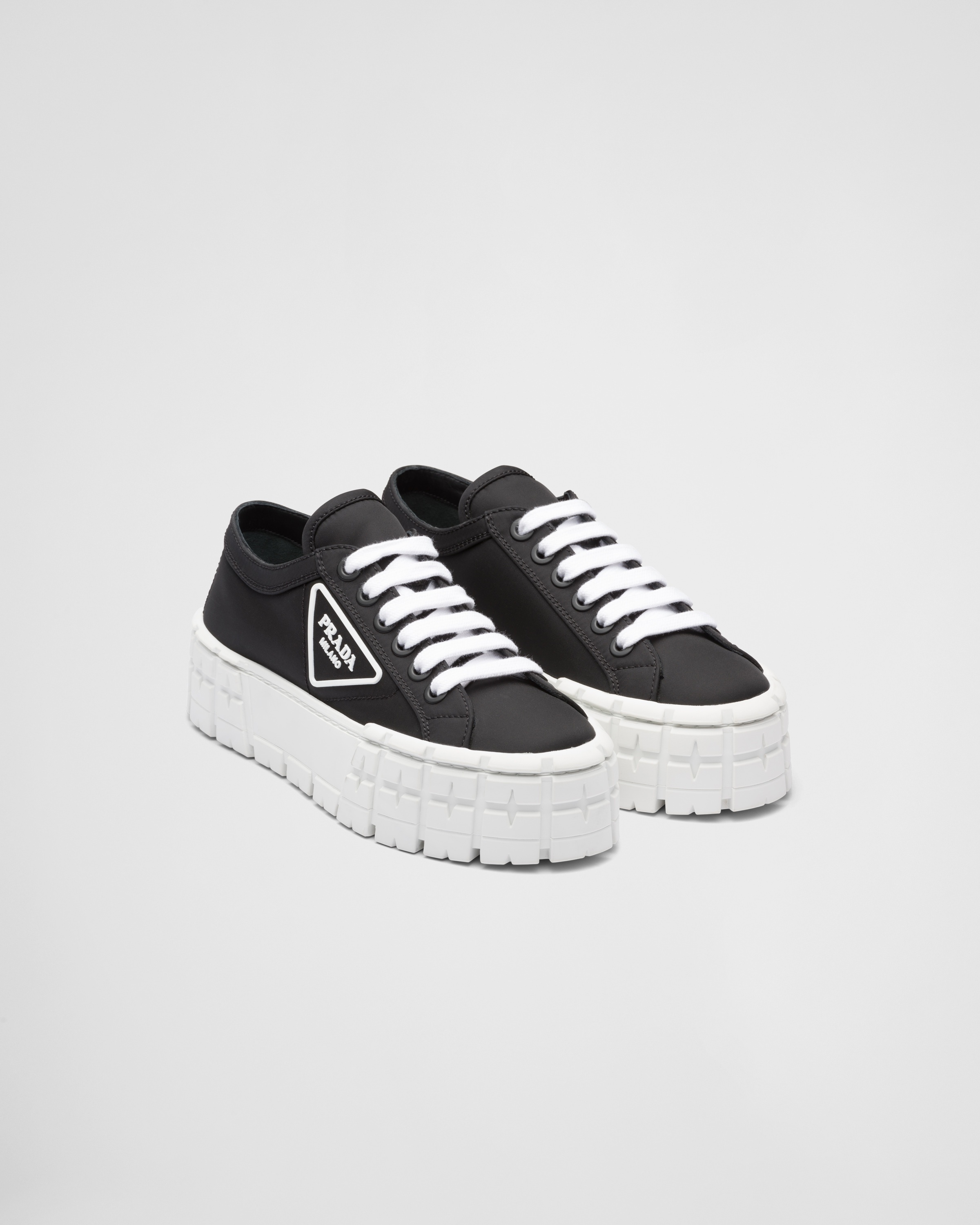 Prada Double Wheel Re-Nylon gabardine sneakers | REVERSIBLE