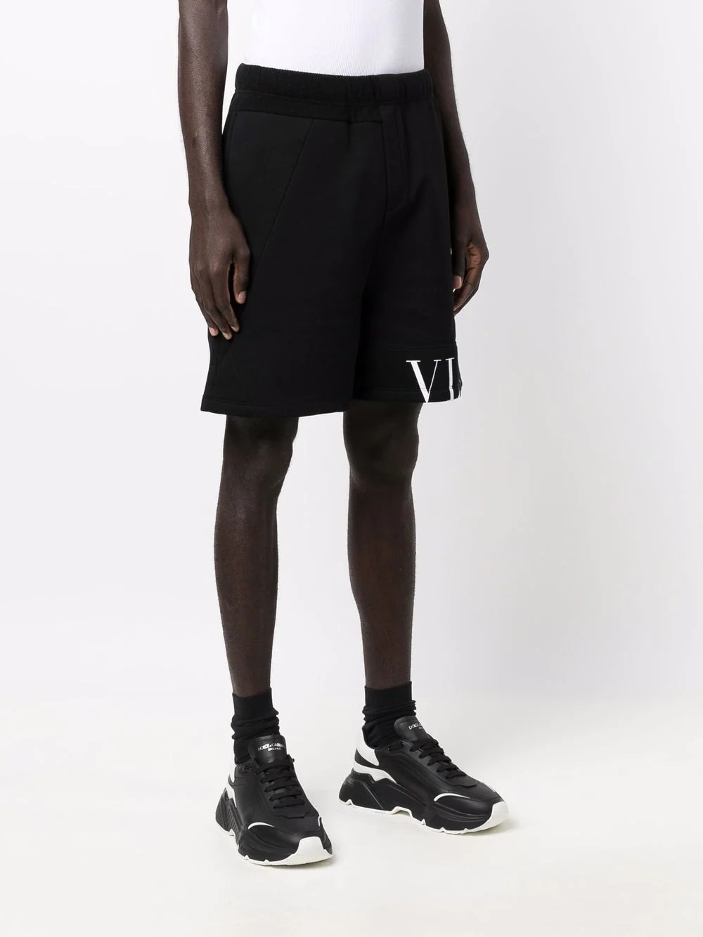 VLTN-print shorts - 3