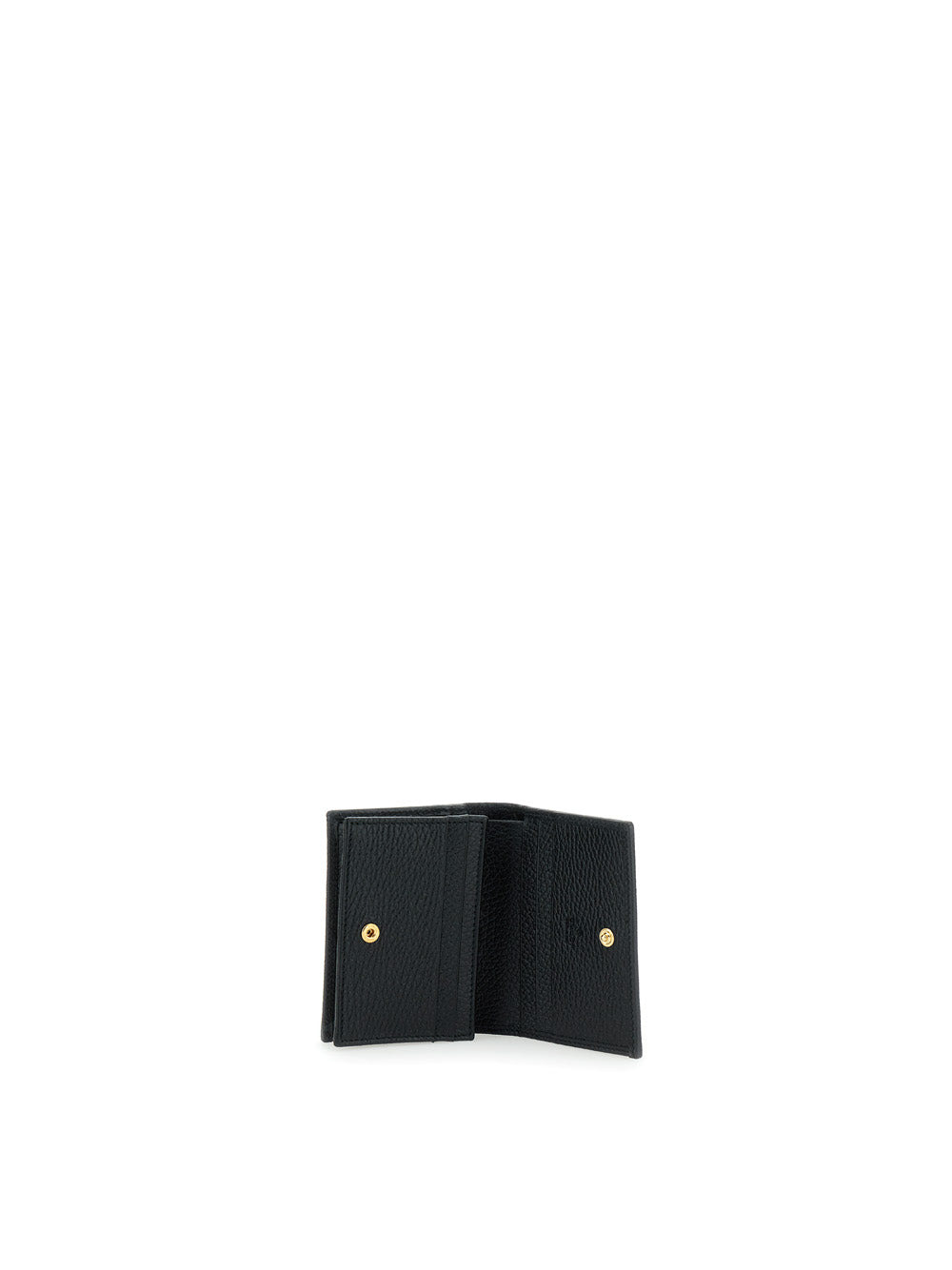 Gucci Women Black Wallet With Metallic Logo In Hammered Leather Woman - 5