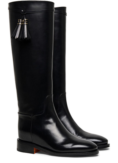Santoni Leather boots outlook