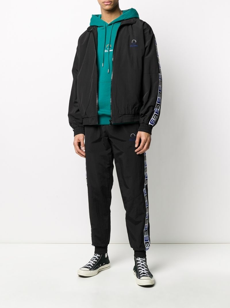 logo zipped bomber jacket - 2