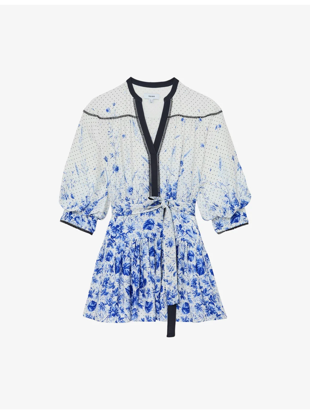 Anisa Floral-Print Woven Mini Dress - 1