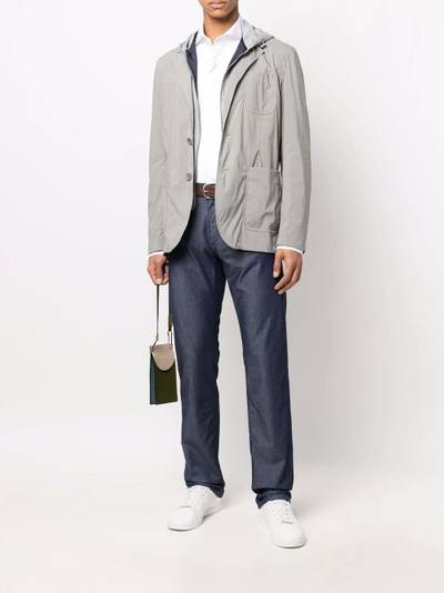 Herno layered hooded blazer outlook