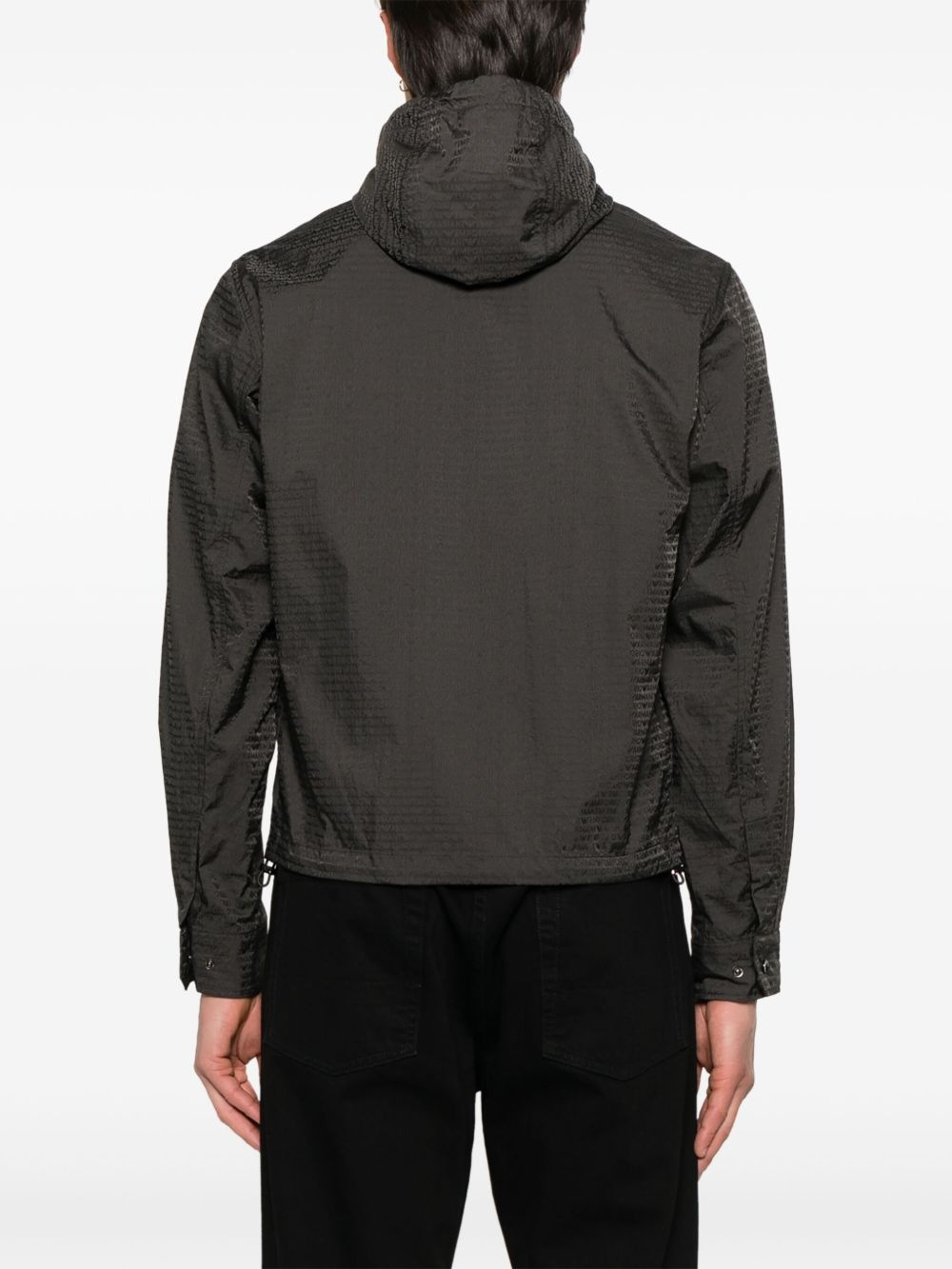 logo-pattern jacket - 4