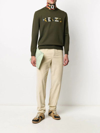 KENZO corduroy straight-leg trousers outlook