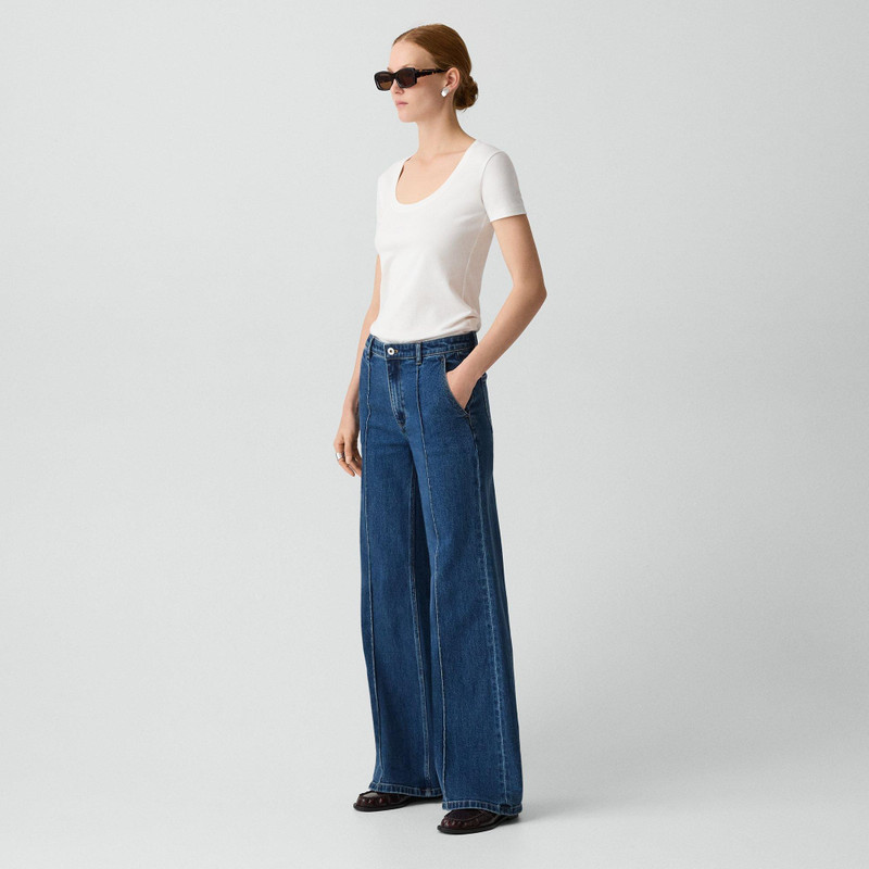 Fluid Flare Jean in Essential Denim 3