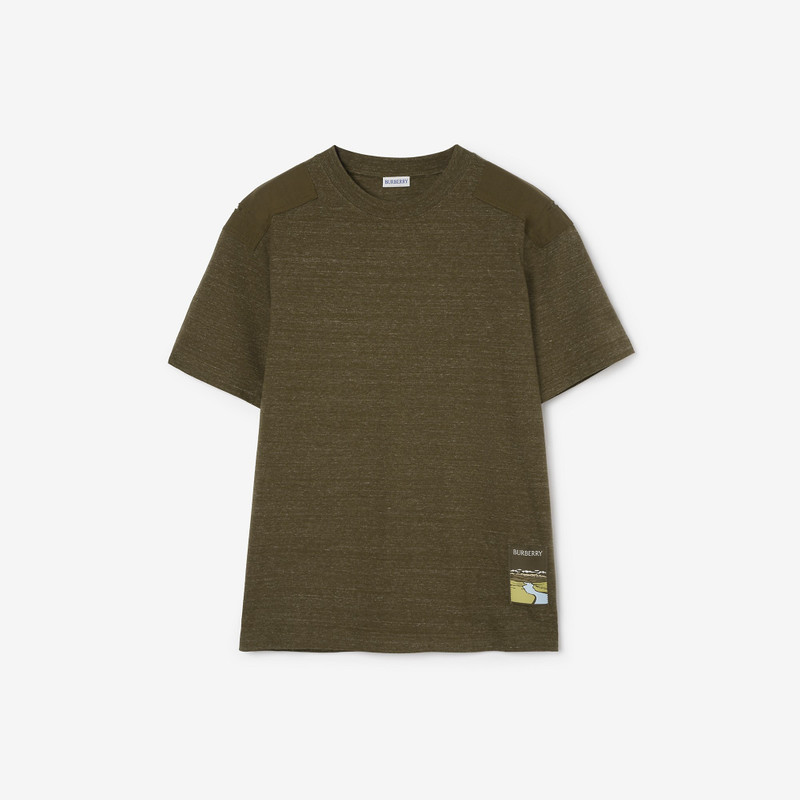Landscape Label Cotton T-shirt 1