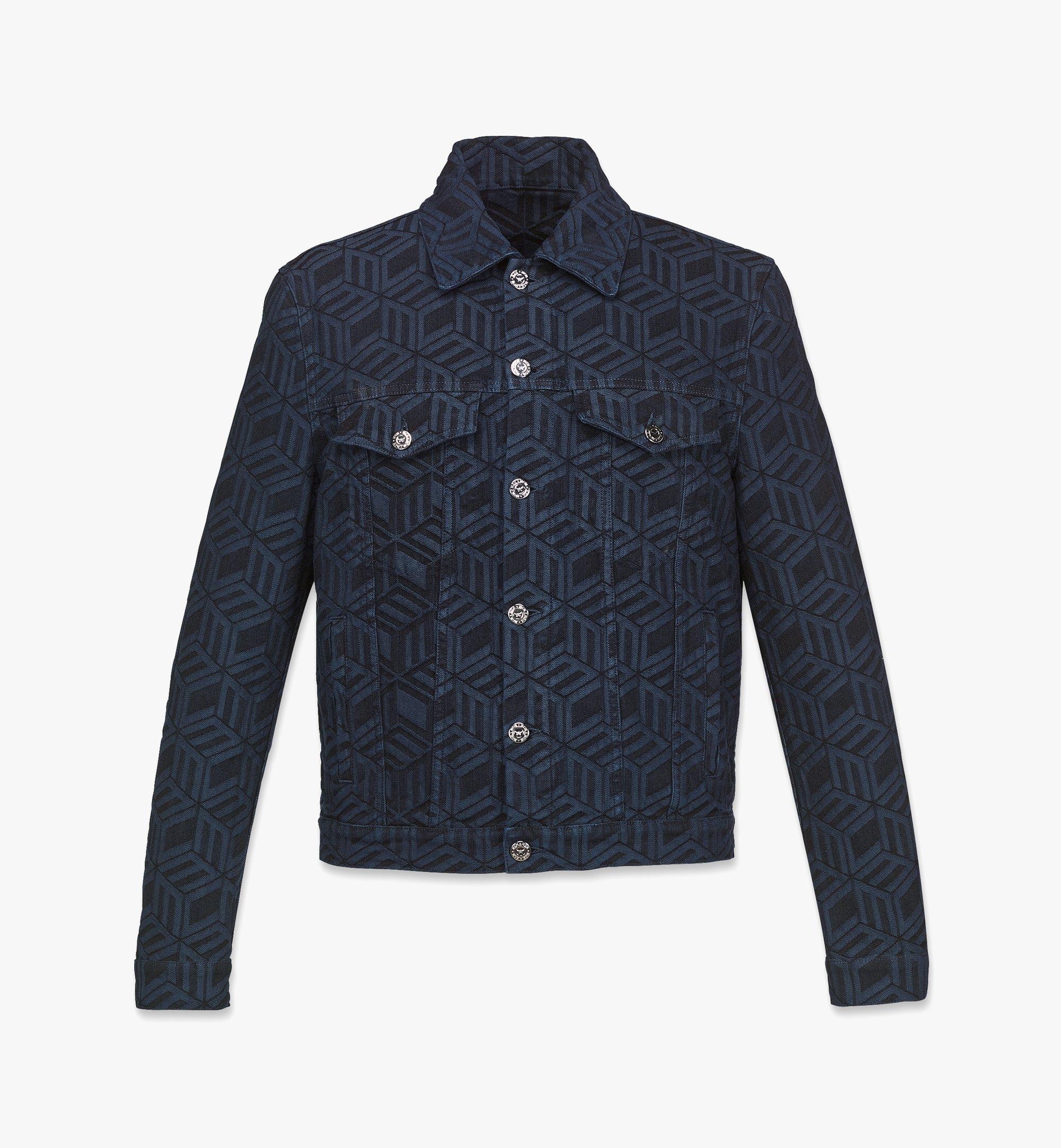Men’s Cubic Monogram Denim Jacket in Sustainable Cotton - 1