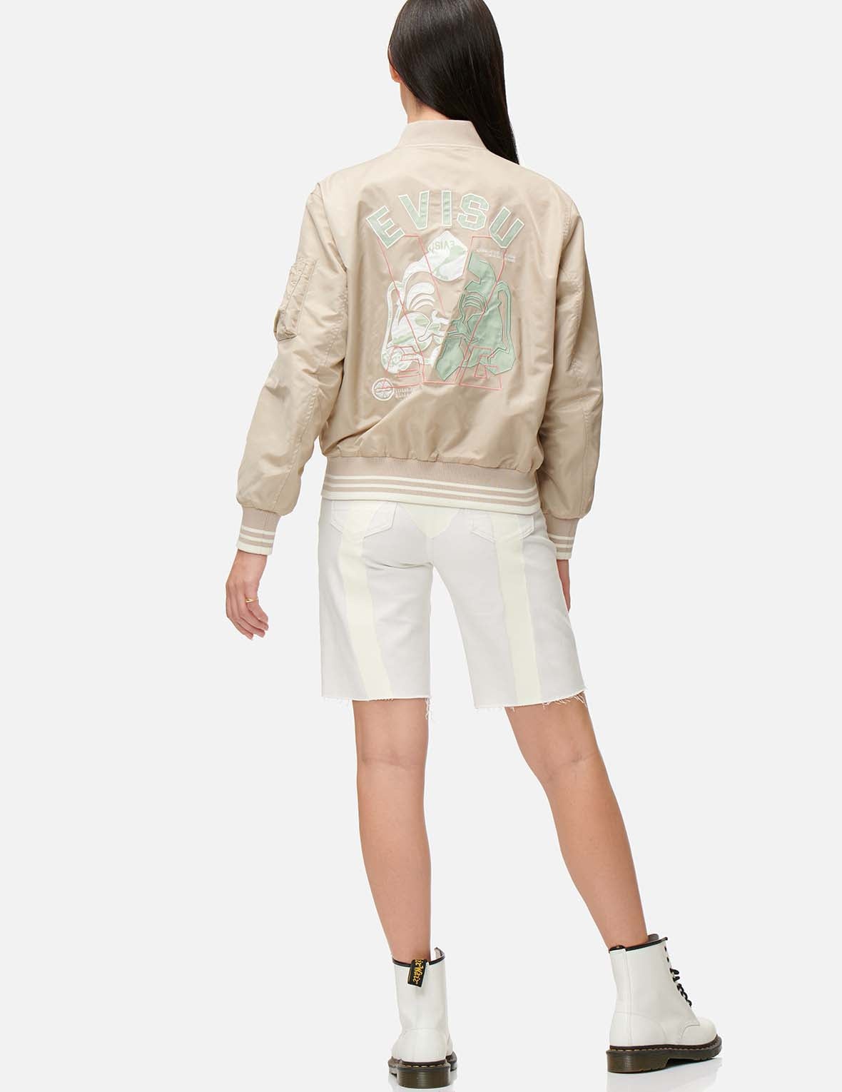 Patched Seagull and Godhead Bomber Jacket - 3