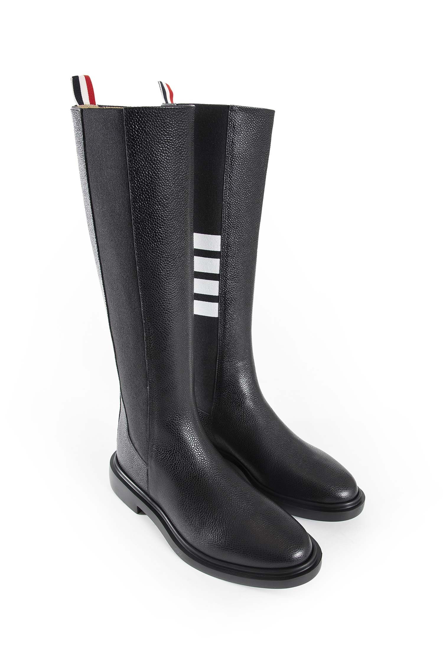 Pebble-Grain-4-Bar-Knee-High-Chelsea-Boots - 7