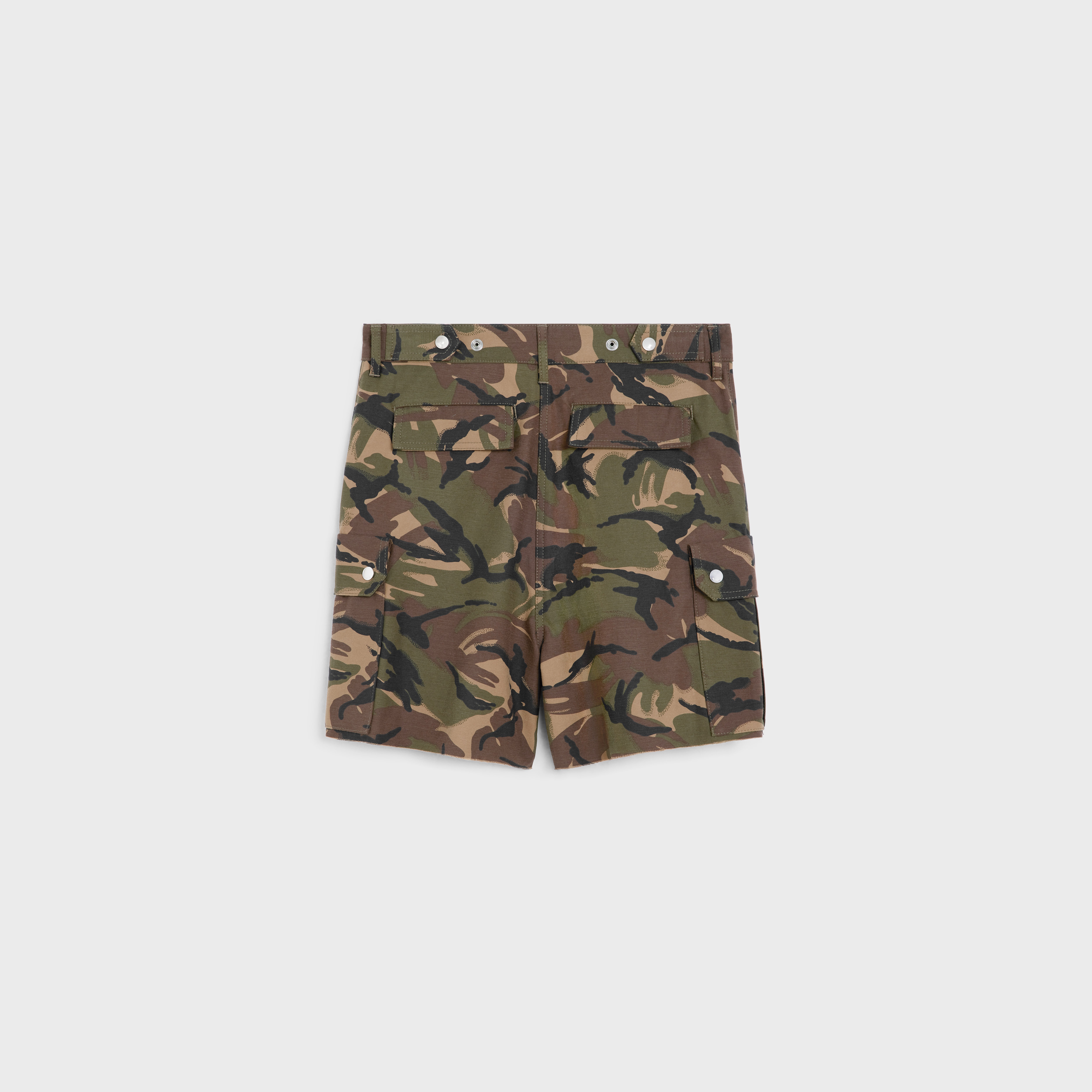 cargo shorts in camouflage cotton - 2