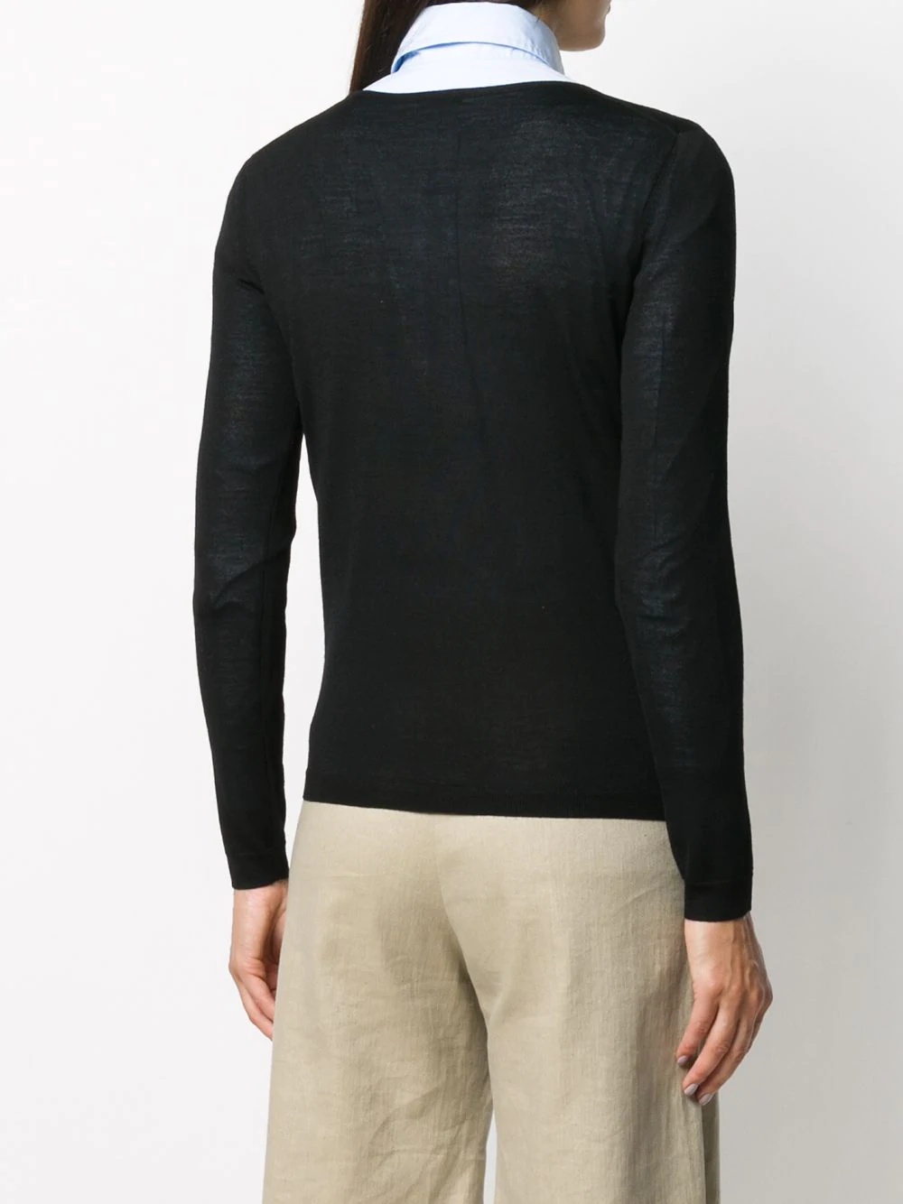 v-neck pull over jumper - 4