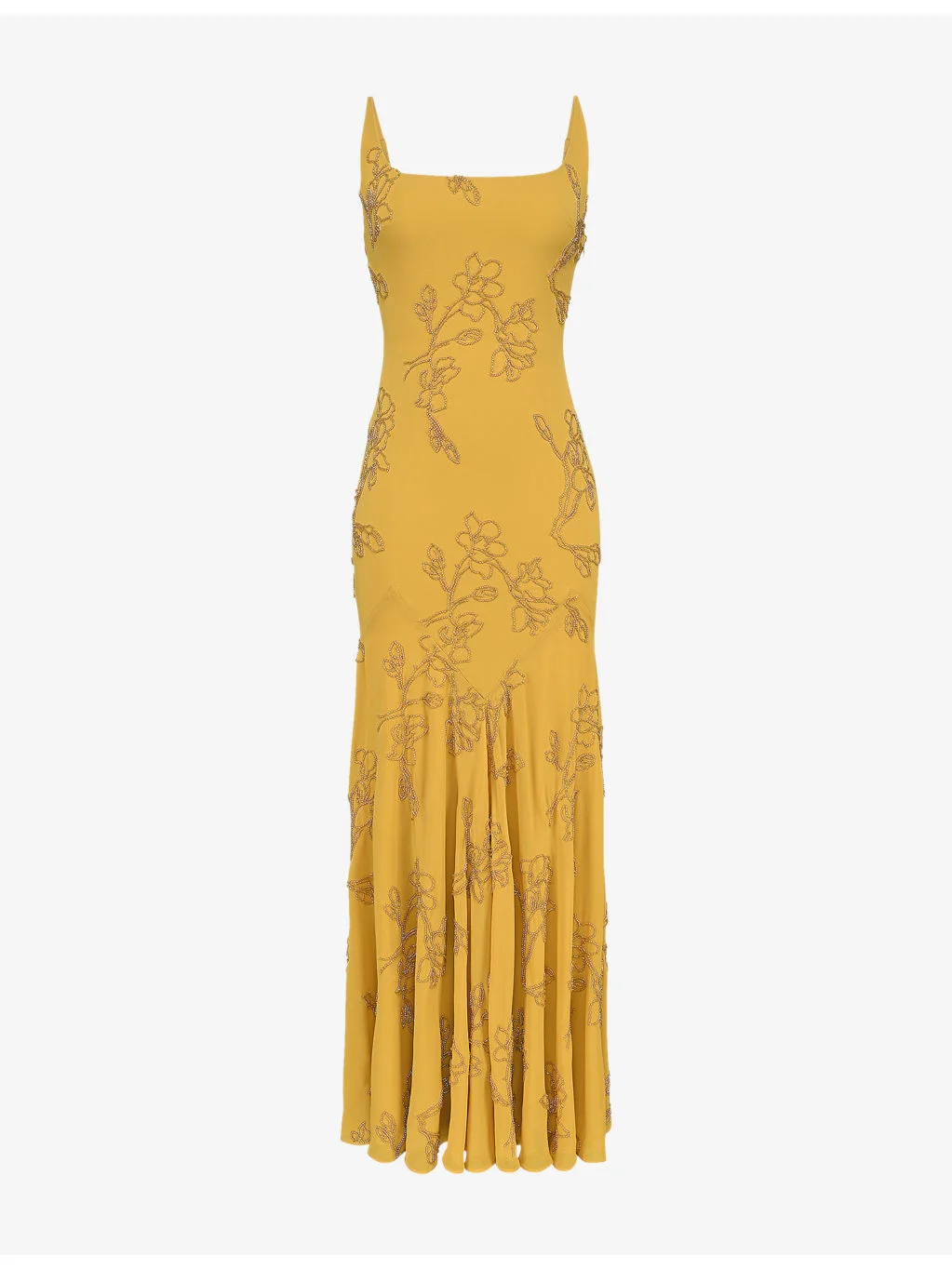 Rosalia Hand-Beaded Woven Maxi Dress - 1
