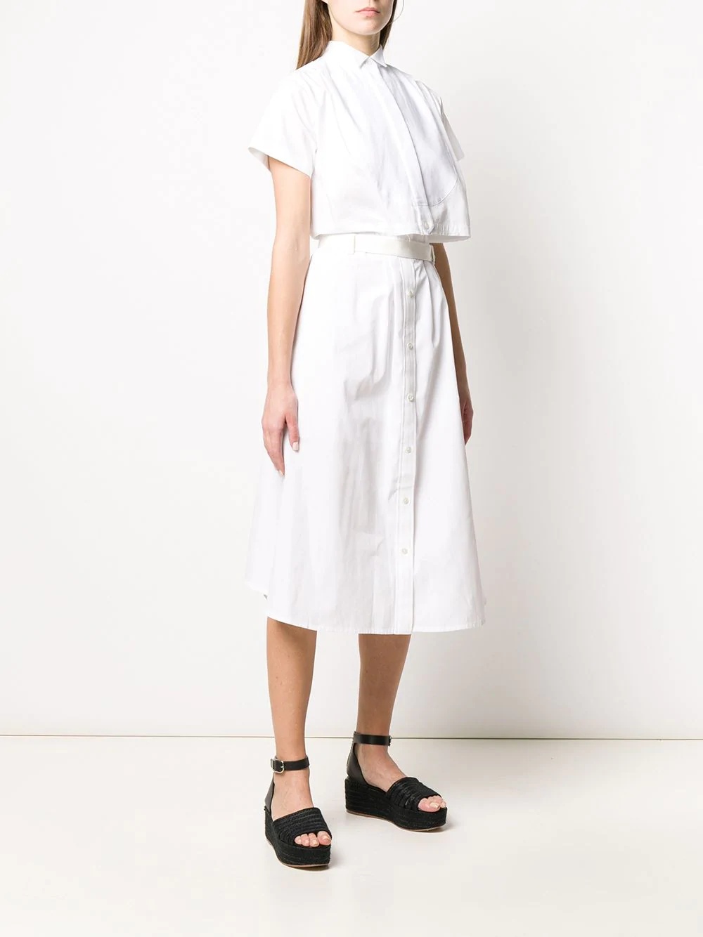 cutaway shirt dress - 3