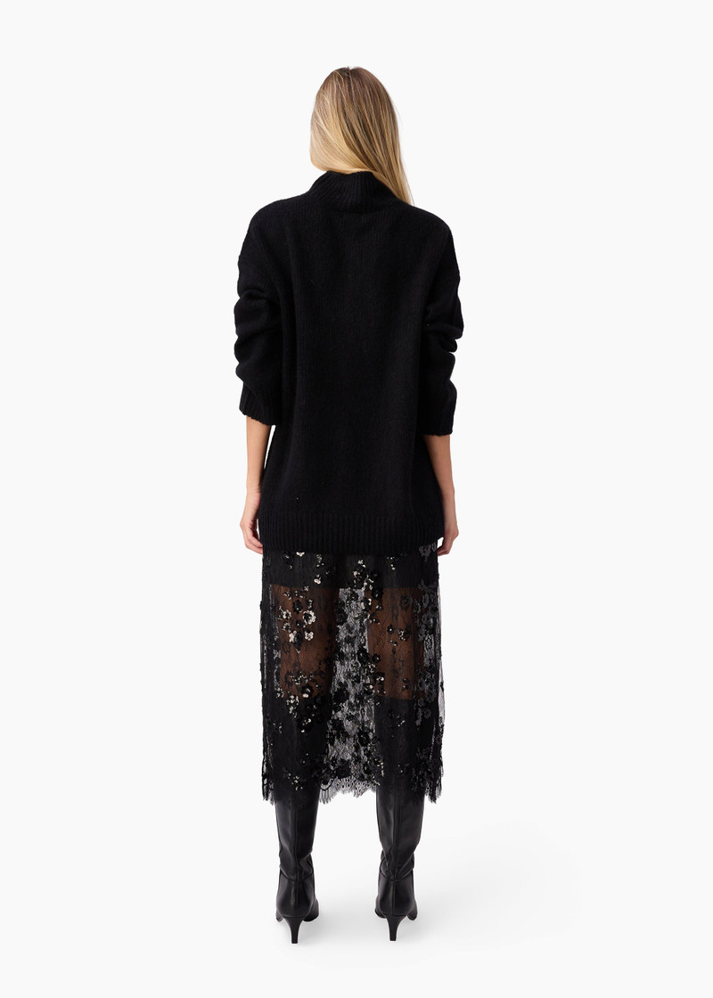 CATHERINE CASHMERE BLEND SWEATER BLACK 4