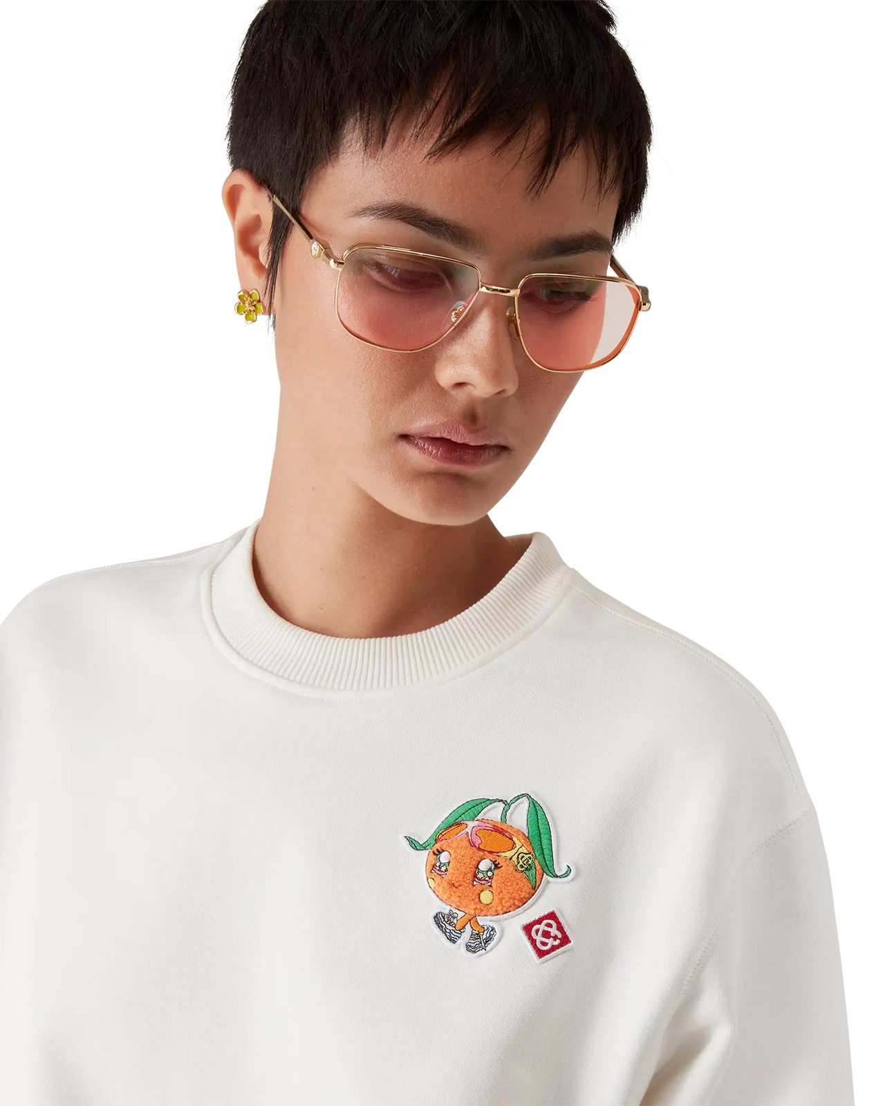 Orange Mascot Sweatshirt | Casablanca Paris - 5