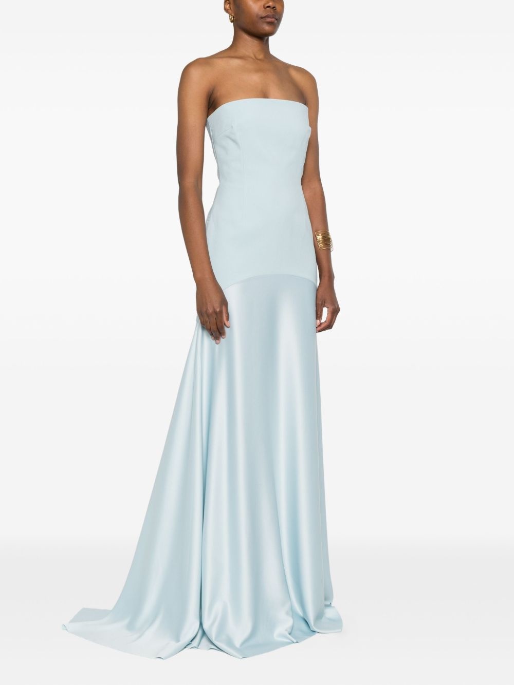 strapless fishtail dress - 3