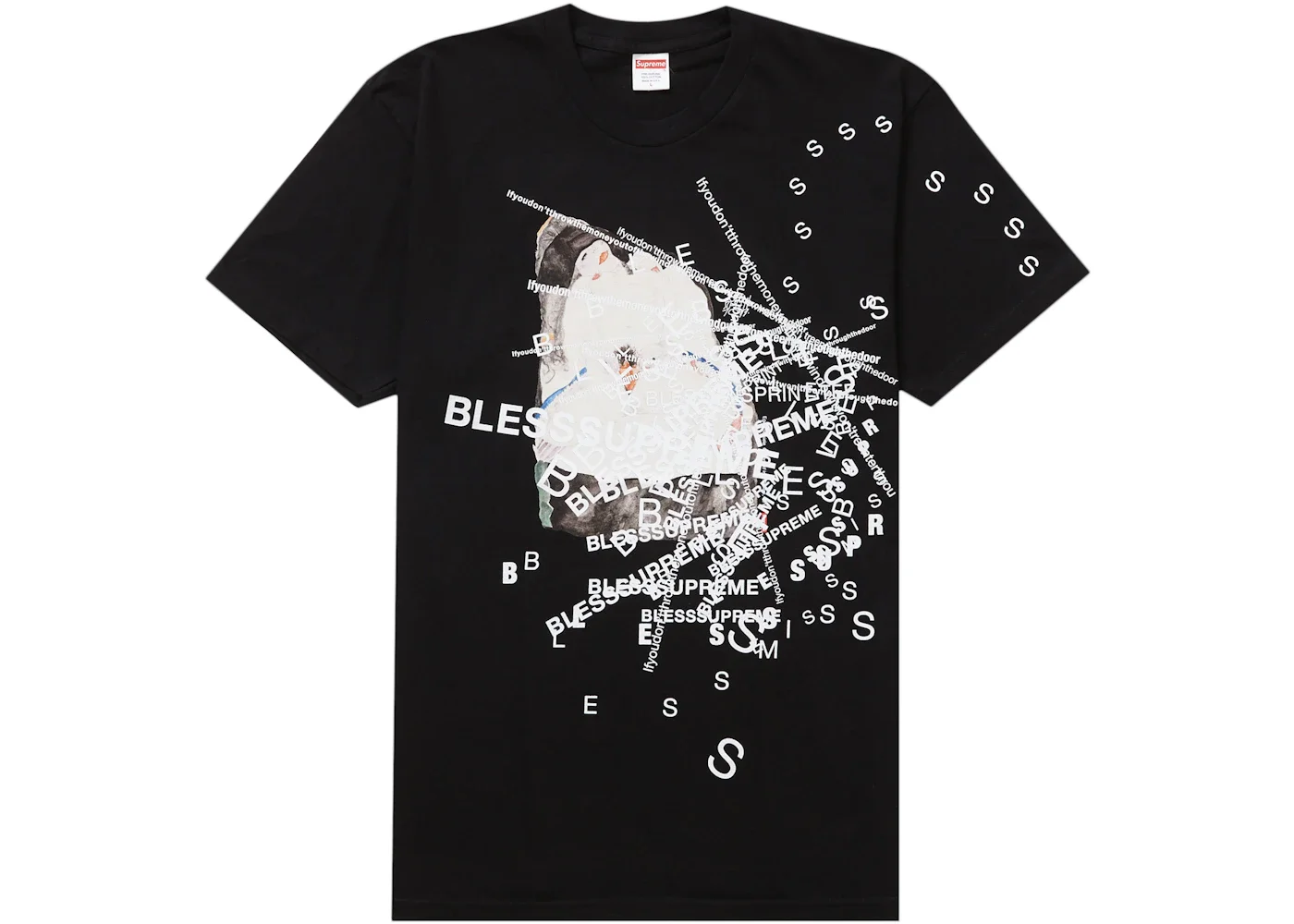 Supreme Bless Observed In A Dream Tee Black - 1