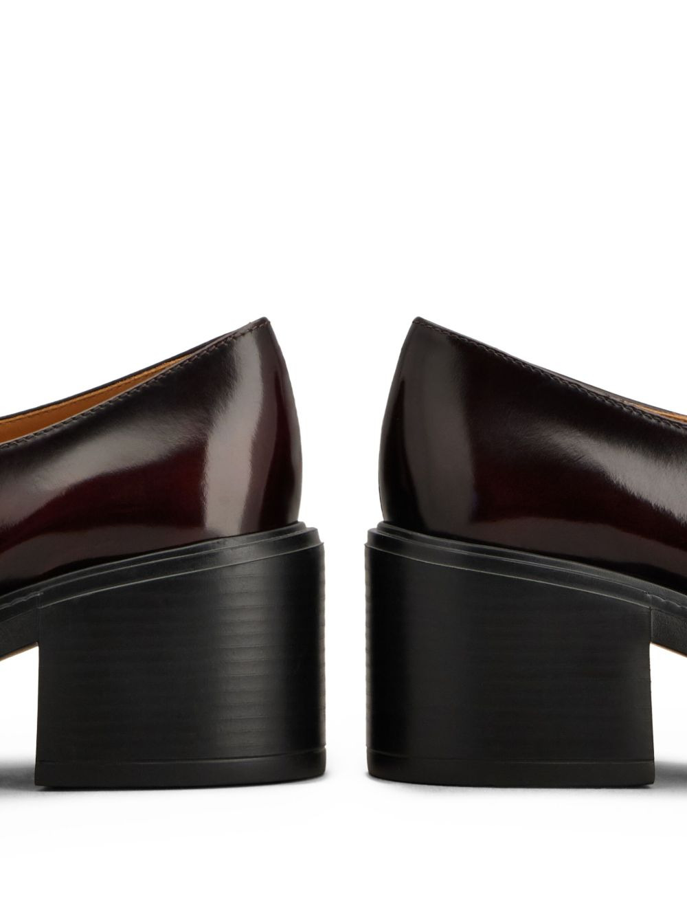 60mm leather loafers - 5