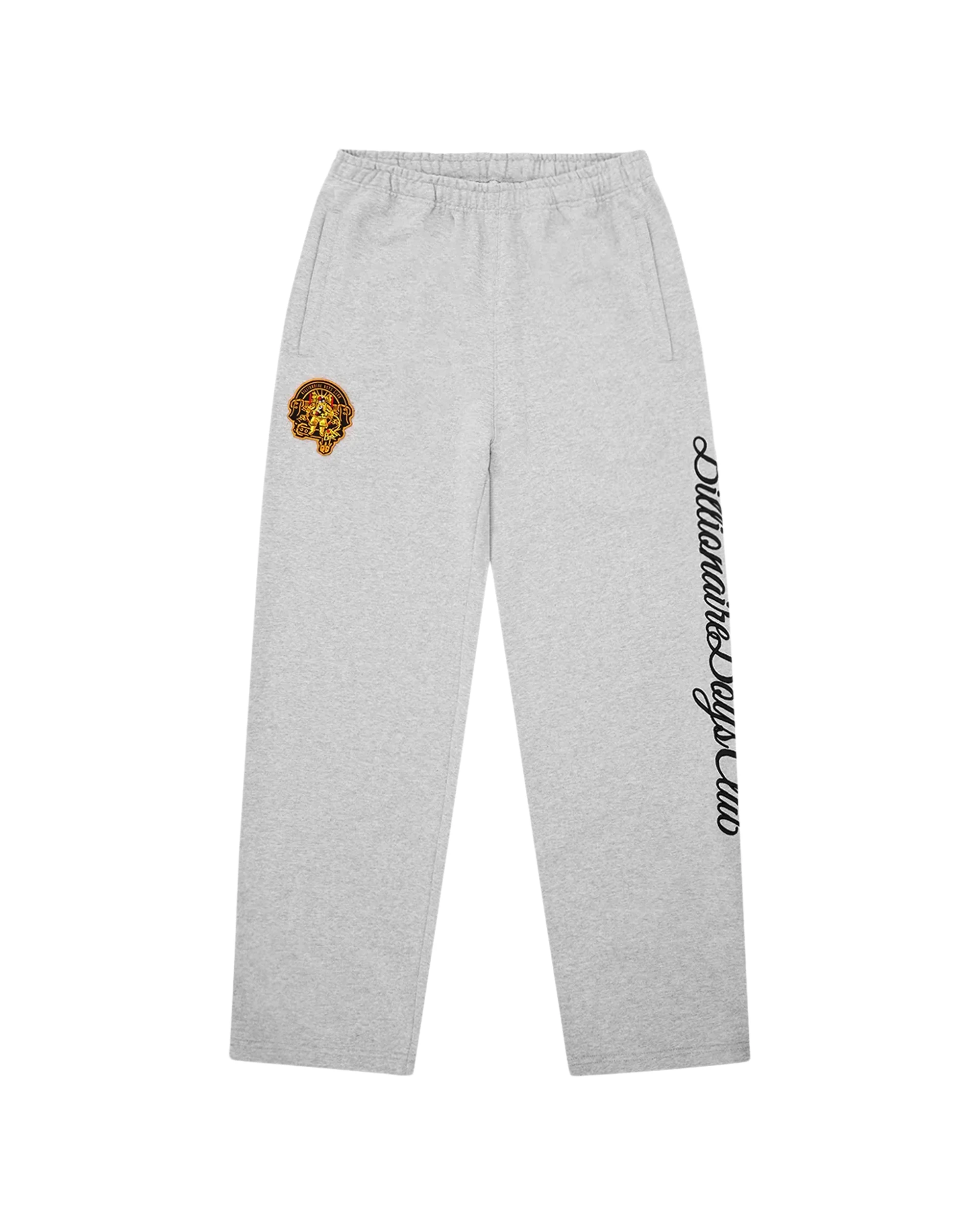 SCRIPT CREST WIDE LEG SWEATPANTS - 1