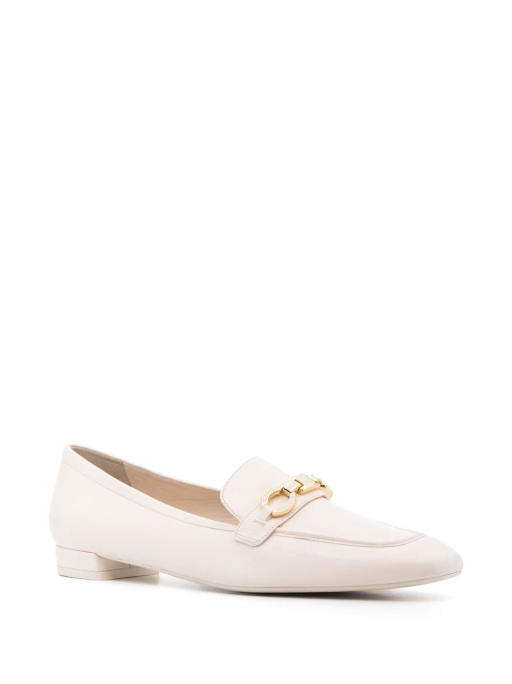 Signature leather loafers - 3