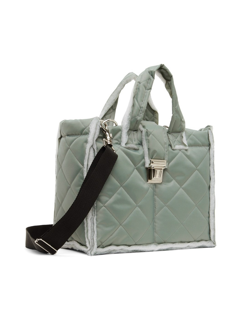 CAMIEL FORTGENS SSENSE Exclusive Gray Puffed Shopper S Bag outlook