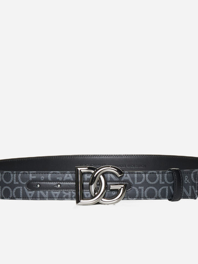 Dolce & Gabbana Logo-tape fabric belt outlook