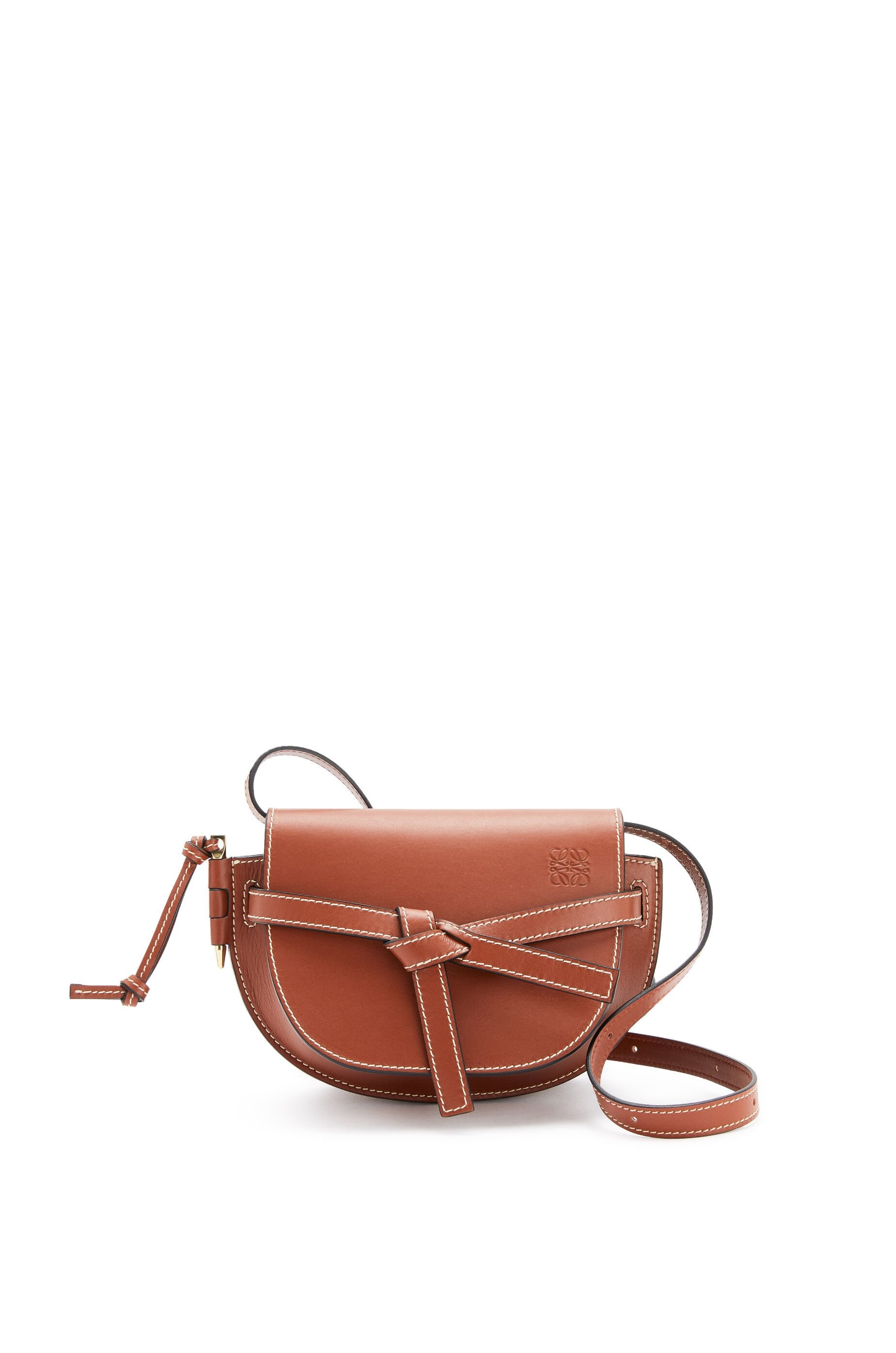 Mini Gate dual bag in natural calfskin - 1