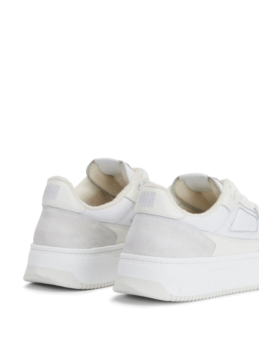 lace-up low-top sneakers - 3