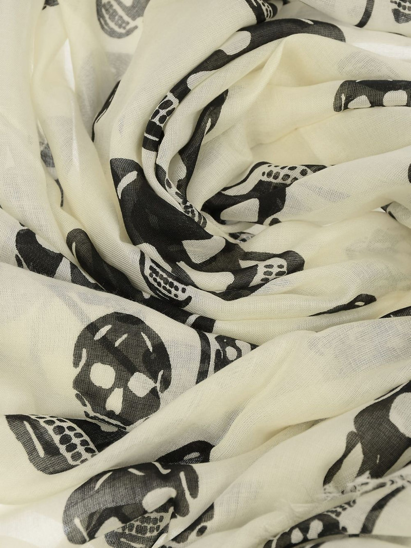 Alexander McQueen skull-print scarf outlook