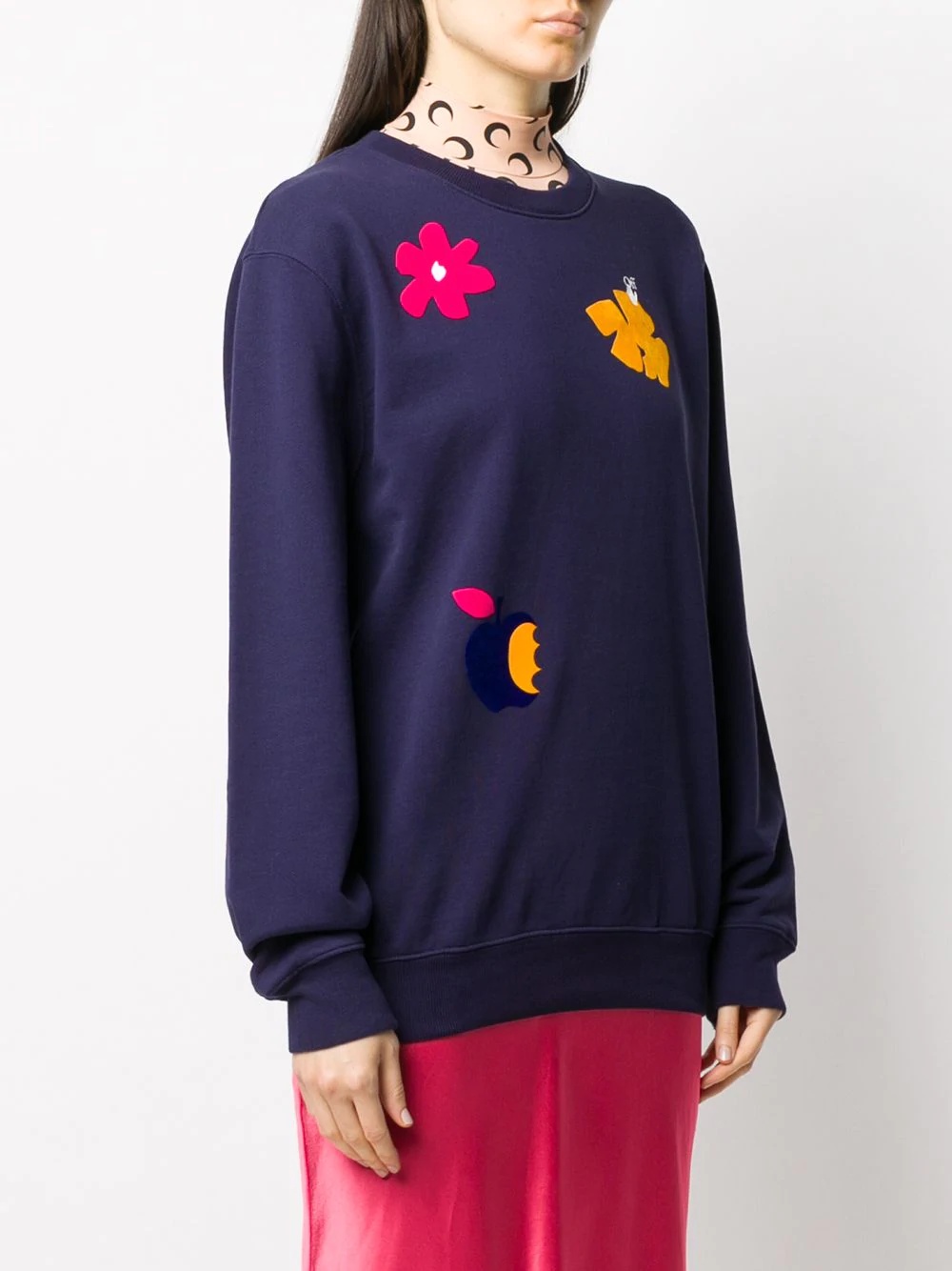 floral print sweatshirt - 4