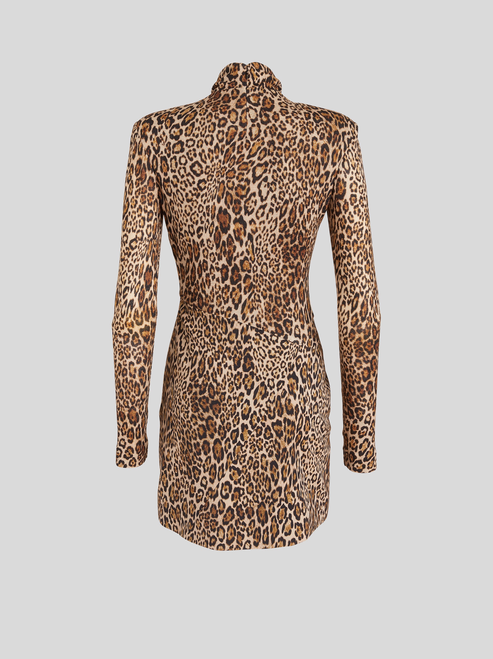 ANIMALIER WOOL DRESS - 5